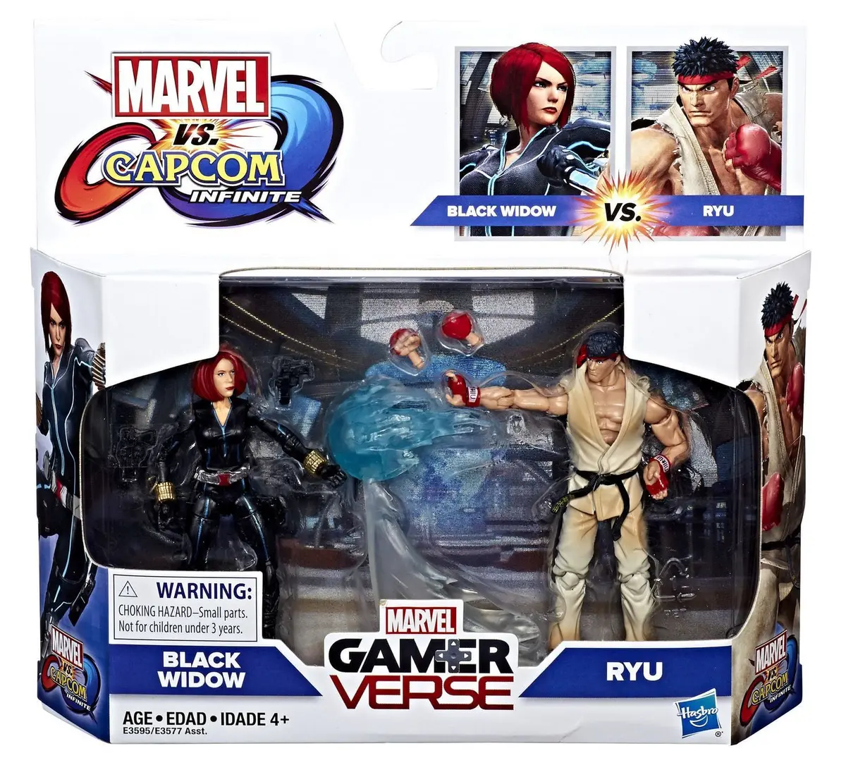 Hasbro - Marvel Gamerverse - Marvel Vs Capcom Infinite - Black Widow + Ryu Street Fighter (E3595) Low Stock 1