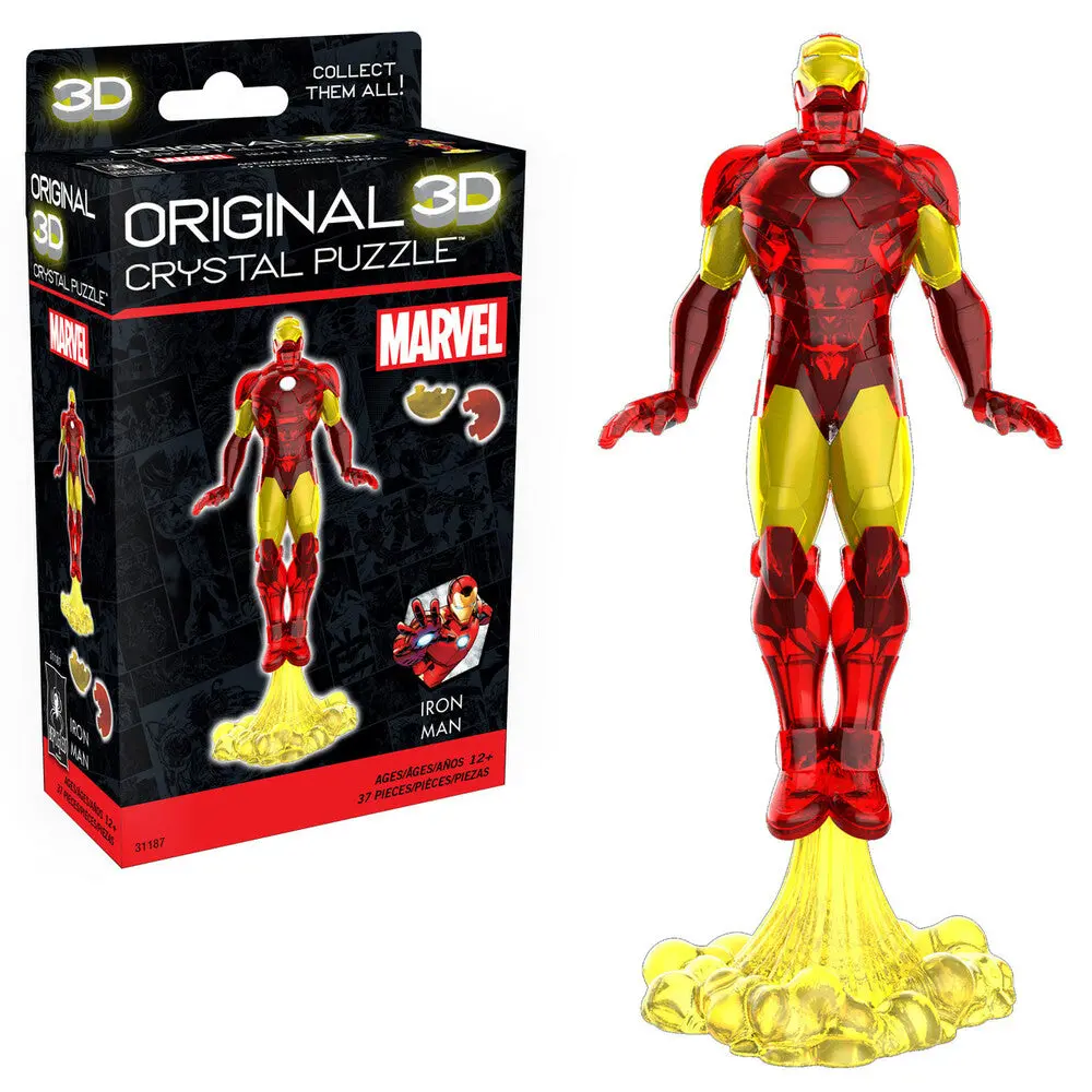 Hanayama - University Games - Bepuzzled - Original 3D Crystal Puzzle - Marvel - Iron Man (31187) Low Stock 1