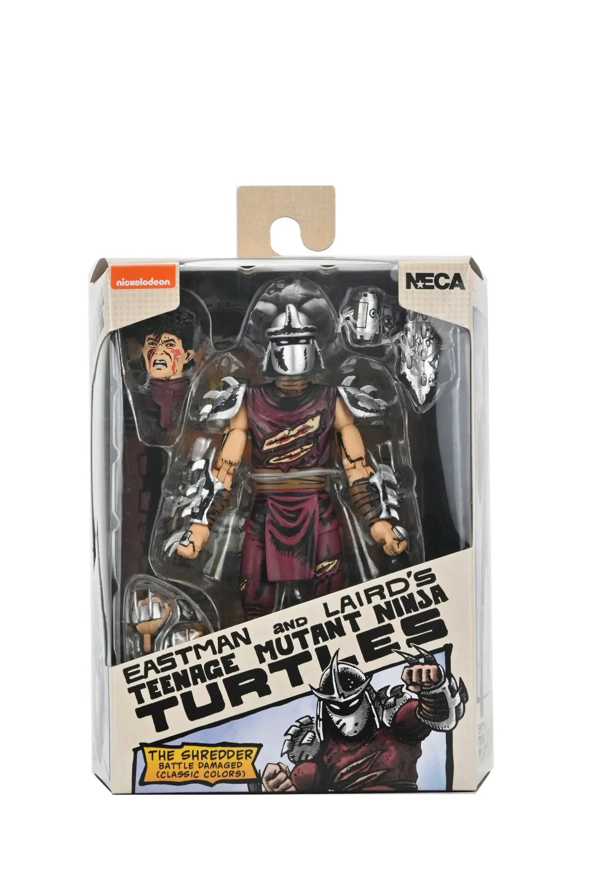 Neca Teenage Mutant Ninja Turtles Mirage Comics: Battle Damaged Shredder Classic Colors Figure 54543 Low Stock 1