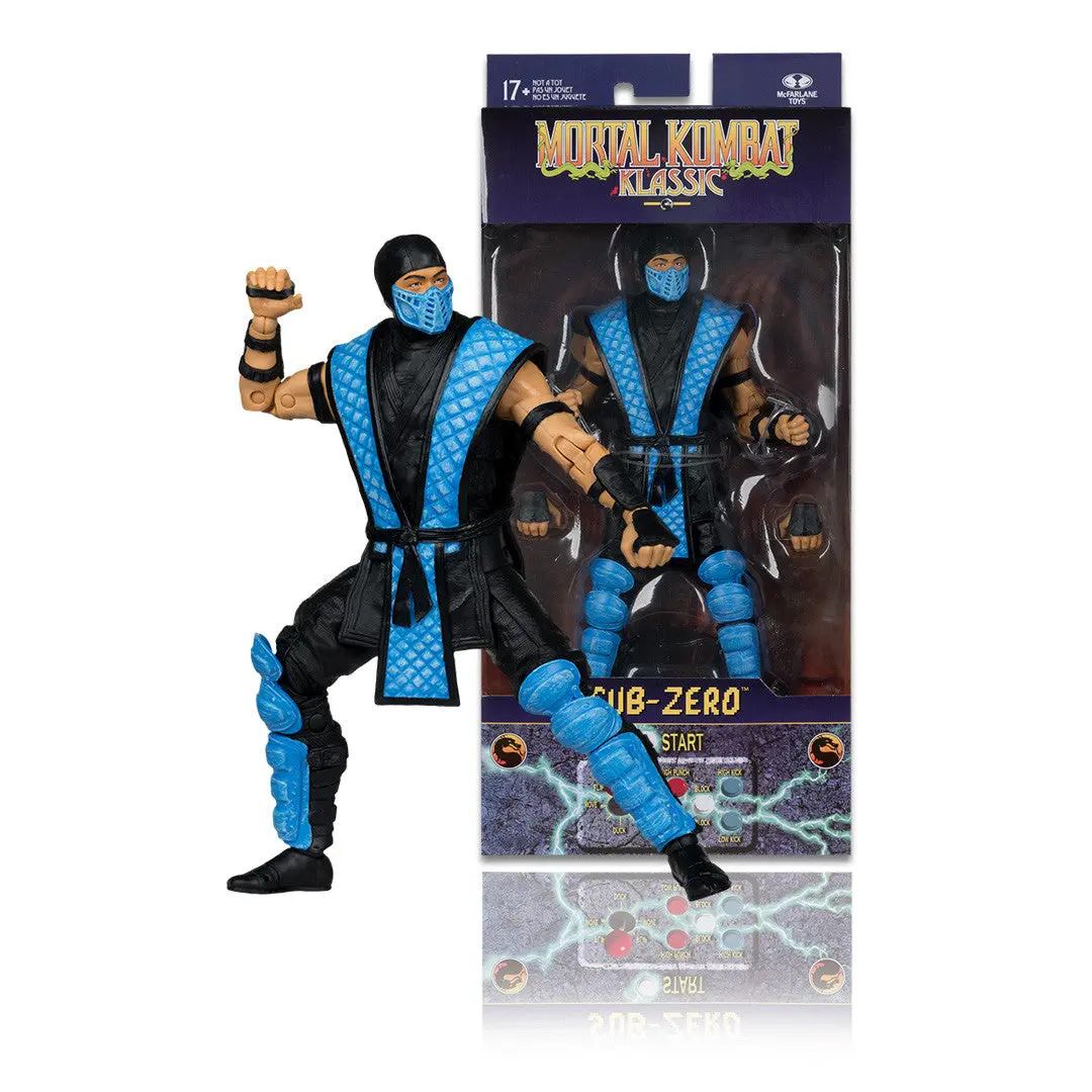 Mcfarlane - Mortal Kombat Klassic (Early 1990S Arcade Games) Wave 1 - Sub-Zero Action Figure (11803) Low Stock 1