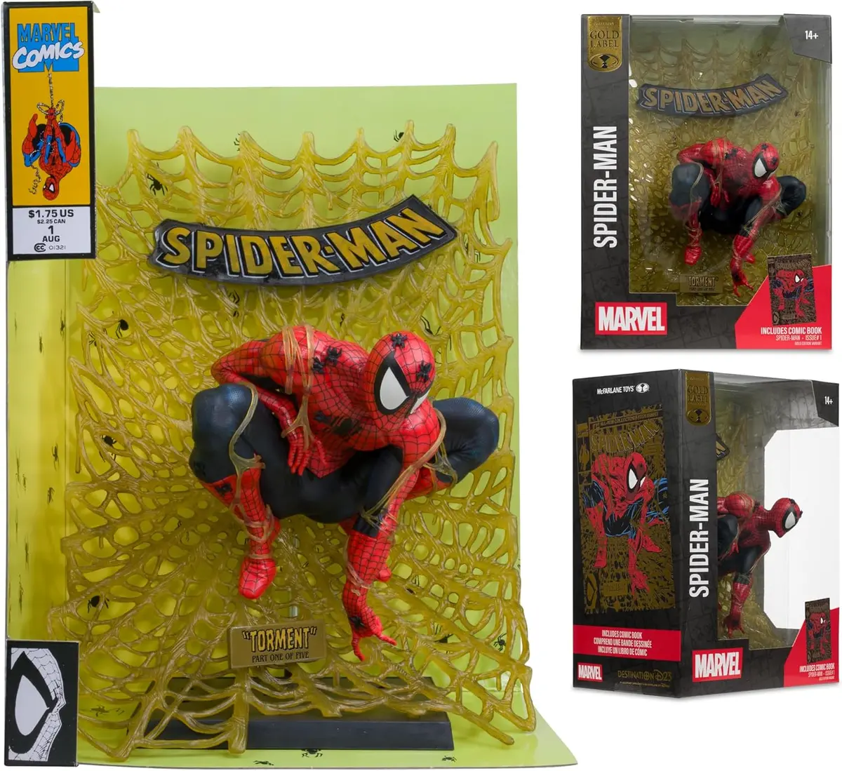 Marvel Collection - Spider-Man #1 (Todd Mcfarlane) - Spider-Man 1:6Th Scale Gold Label Figure (14909) Low Stock 1