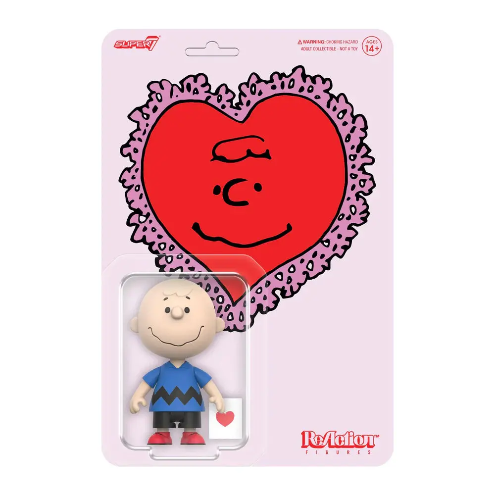 Super7 Reaction Figures - Peanuts - Charlie Brown (Valentine Delivery) 3.75 Action Figure (89949) Low Stock 1