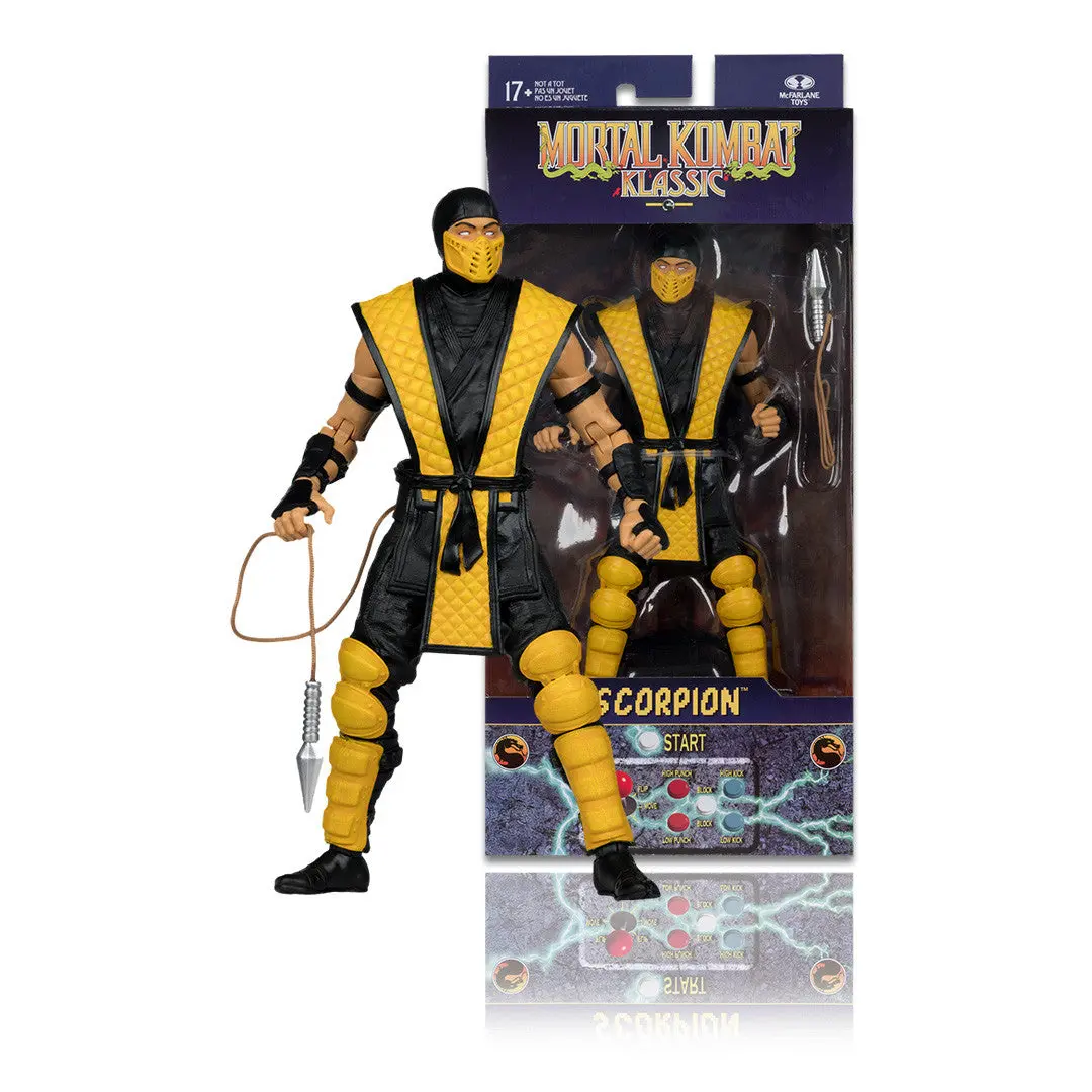 Mcfarlane - Mortal Kombat Klassic (Early 1990S Arcade Games) Wave 1 - Scorpion Action Figure (11802) Low Stock 1