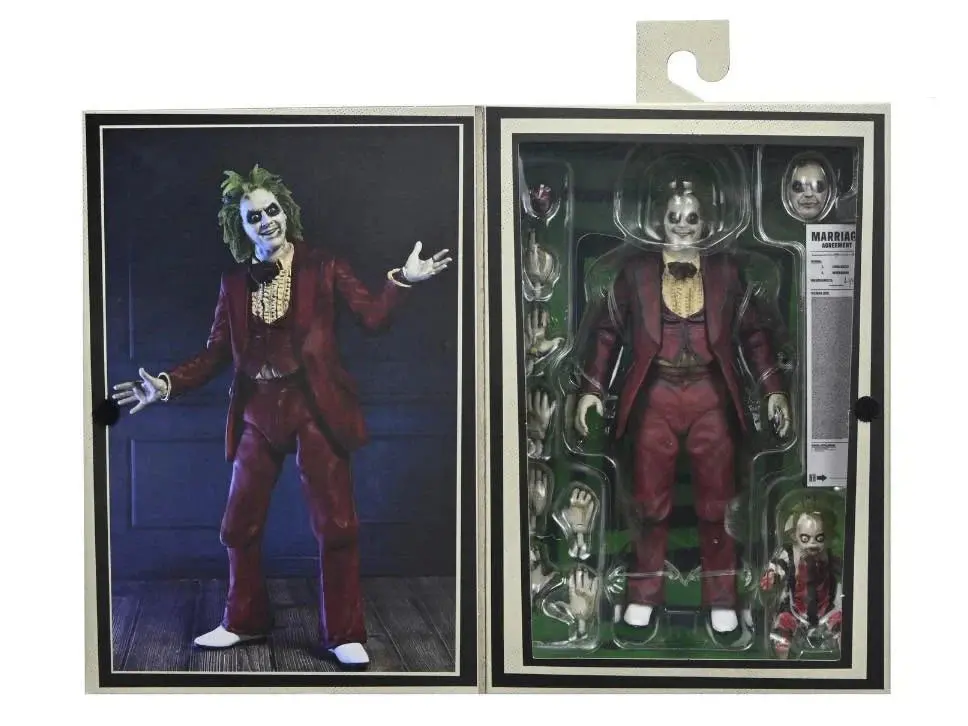 Neca Beetlejuice Beetlejuice (2024) Ultimate Beetlejuice (Red Tux/Tuxedo) 7-Inch Action Figure 57305 Low Stock 1