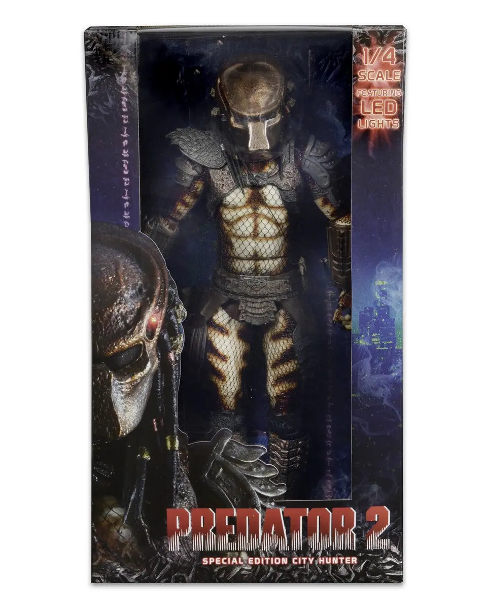 Neca - Predator 2 (1990) - Ultimate 1:4 Scale City Hunter Predator W/Led Lights Action Figure 51547 Low Stock 1