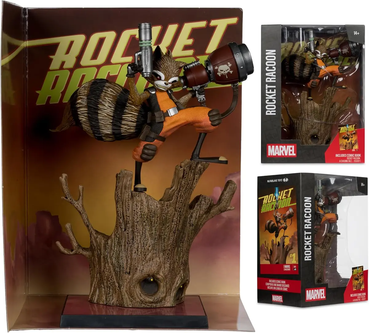 Mcfarlane: Marvel Collection - Rocket Racoon: A Chasing Tale #1 - Rocket Racoon 1:6Th Figure (14824) Low Stock 1