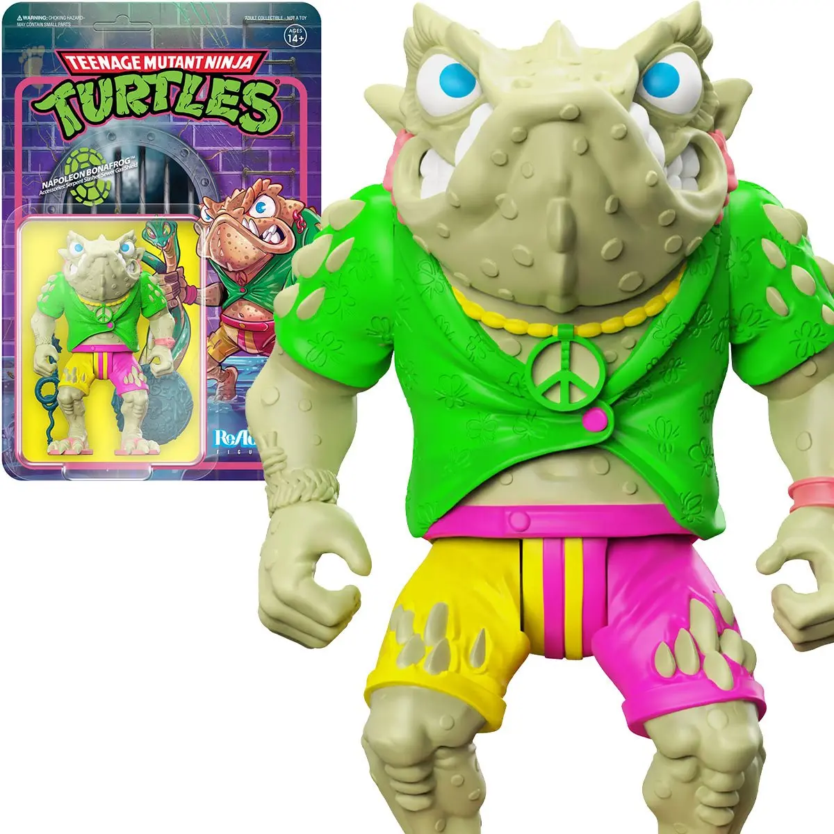 Super7 - Teenage Mutant Ninja Turtles (Tmnt) Napoleon Bonafrog Reaction Figure (82137) Last One! 1