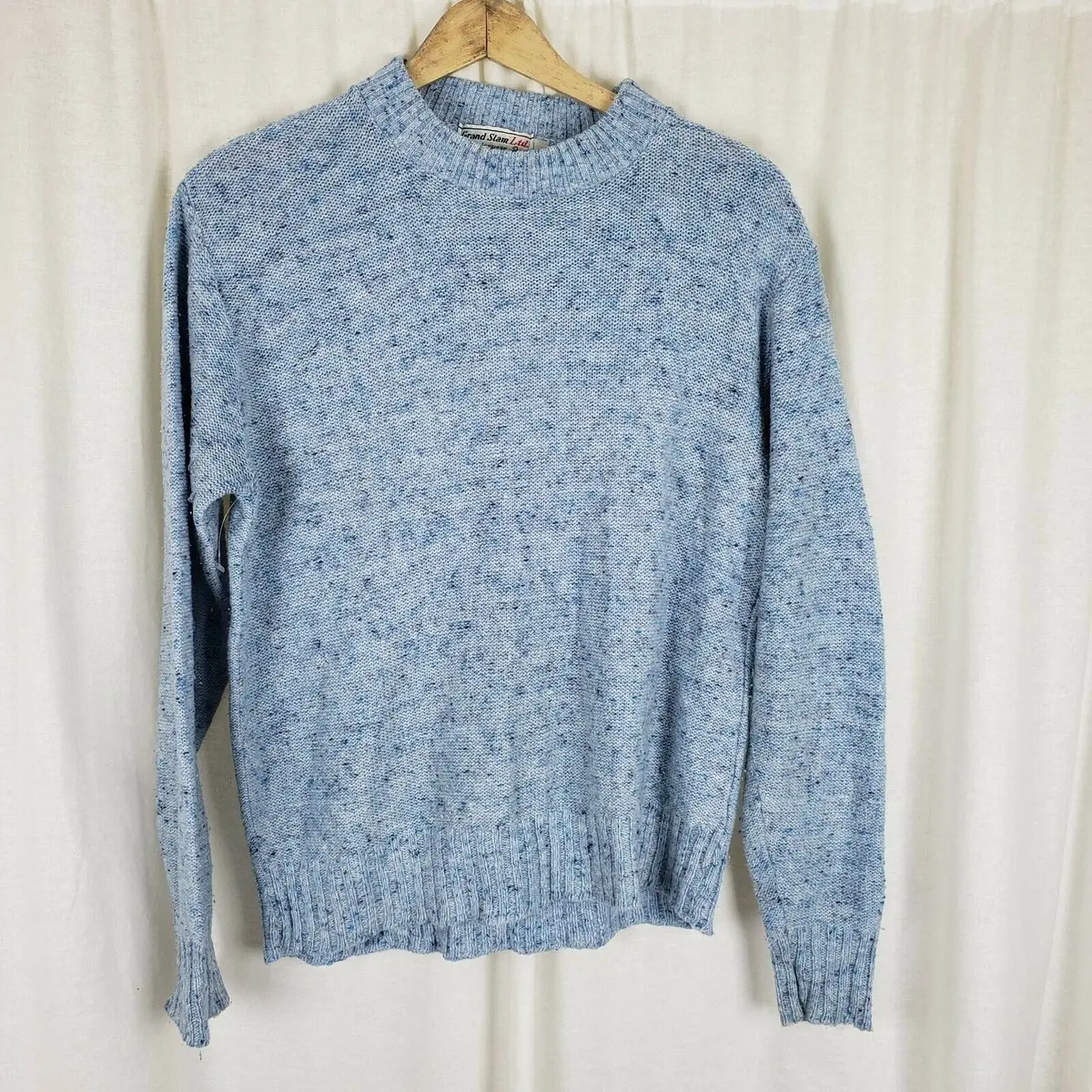 Vintage Grand Slam Munsingwear Wool Knit Sweater Mens L Mottled Flecked Crew 1