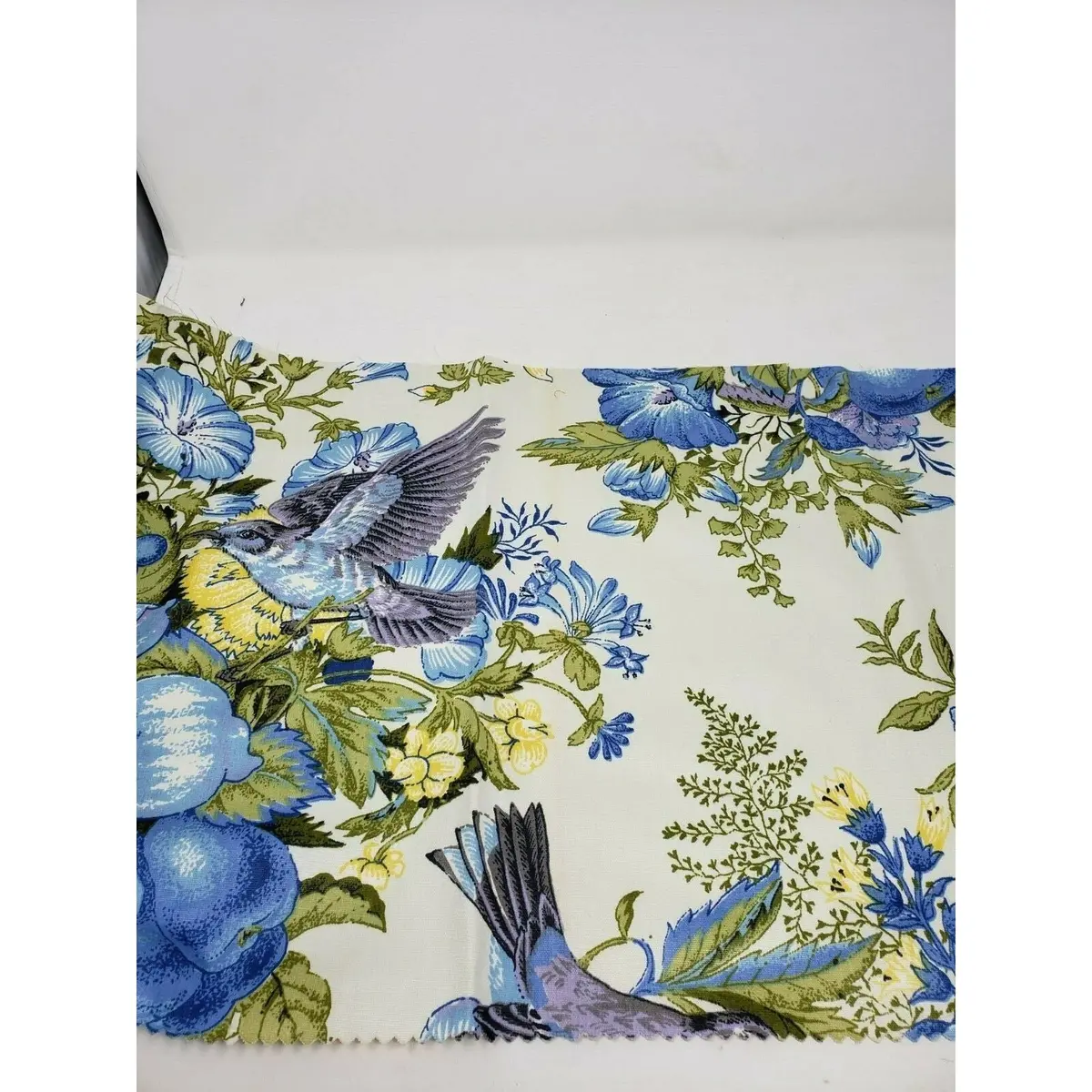 Waverly Pennsbury Manor Birds Cotton Screenprint Fabric Vat Dyed Material 13X45 1