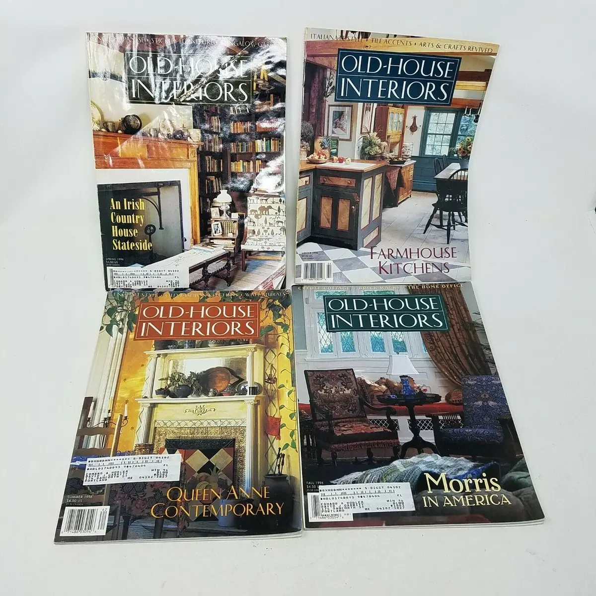 Old House Interiors Back Issues Magazines Lot 4 Entire Year 1996 Diy Remodeling 1