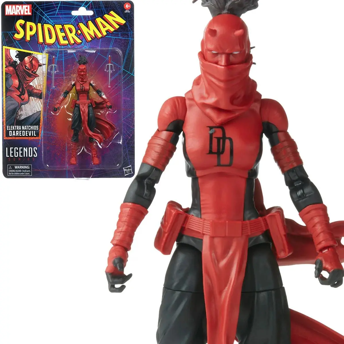 Marvel Legends Retro Collection - Spider-Man - Elektra Natchios Daredevil Action Figure (F6572) 1