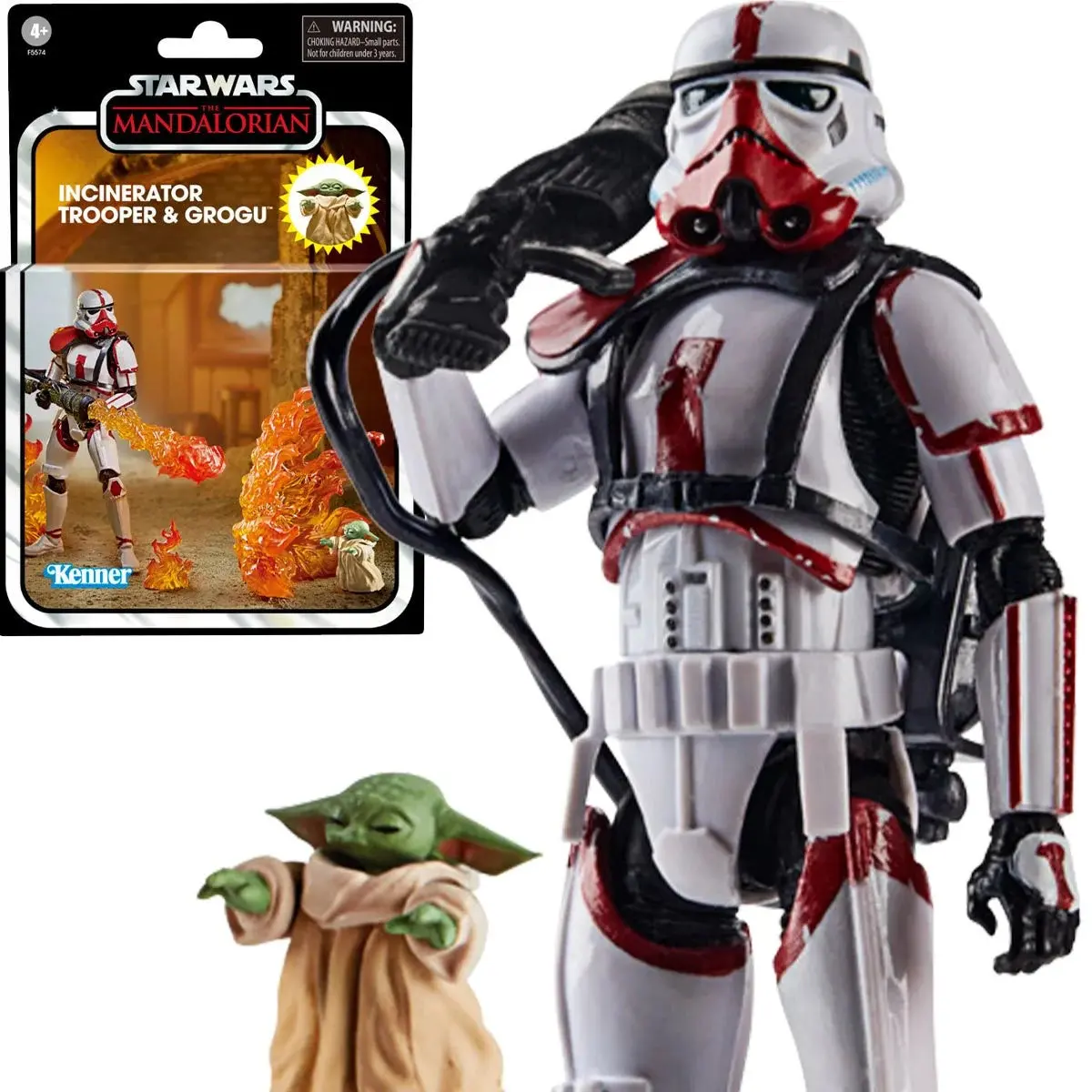 Star Wars: The Vintage Collection - Mandalorian - Incinerator Trooper & Grogu Deluxe Action Figures (F5574) 1