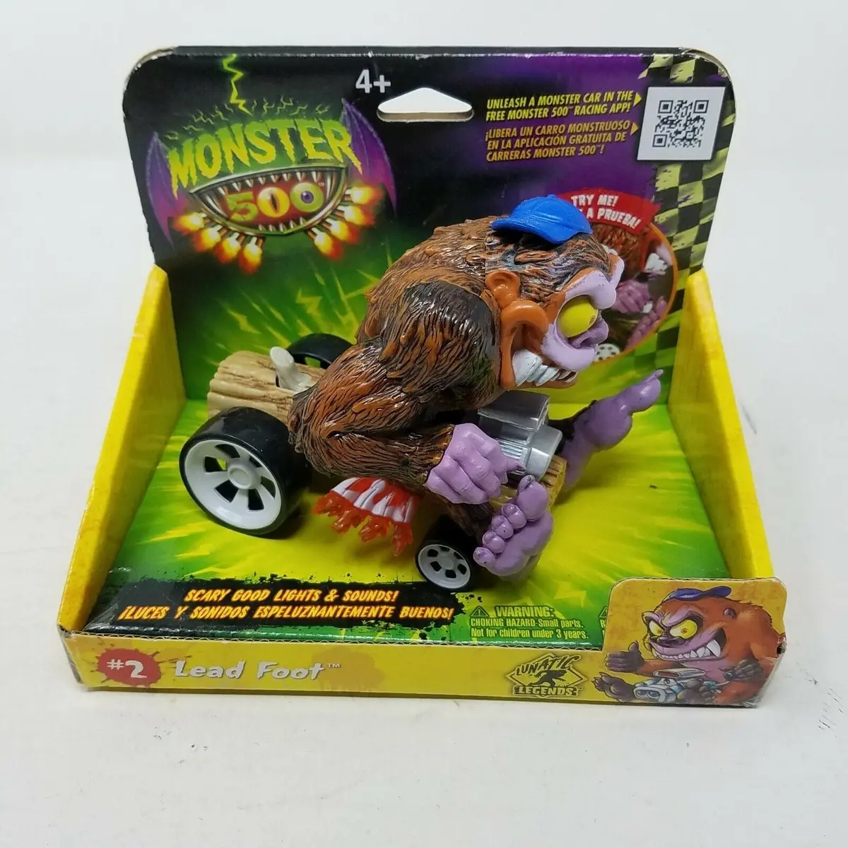 Creata Monsters 500 Big Lead Foot #2 Lights Sounds Log Car Toys R Us Large 2013 1