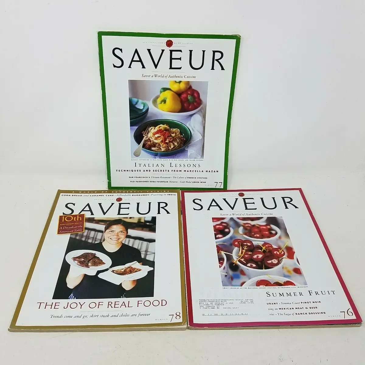 Saveur Magazine 2004 Lot Of 3 76 78 78 Editions Issues Cooking Food 1