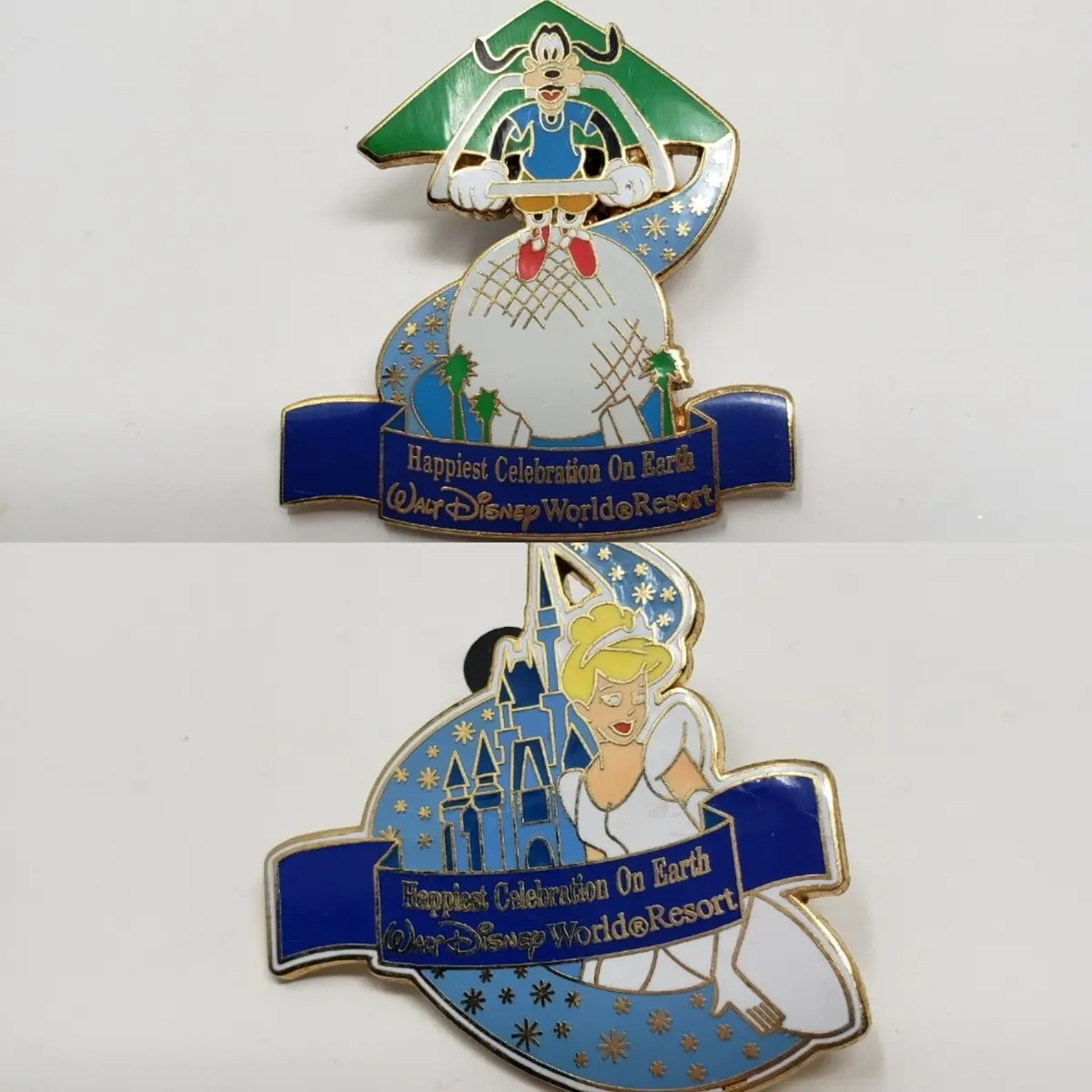 Lot Of 2 Walt Disney World Happiest Celebration On Earth Energizer Pins 2005 Wdw 1