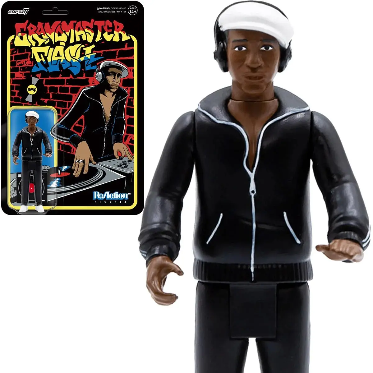 Super7 Reaction Figures - Music - Grandmaster Flash Action Figure (81341) Low Stock 1