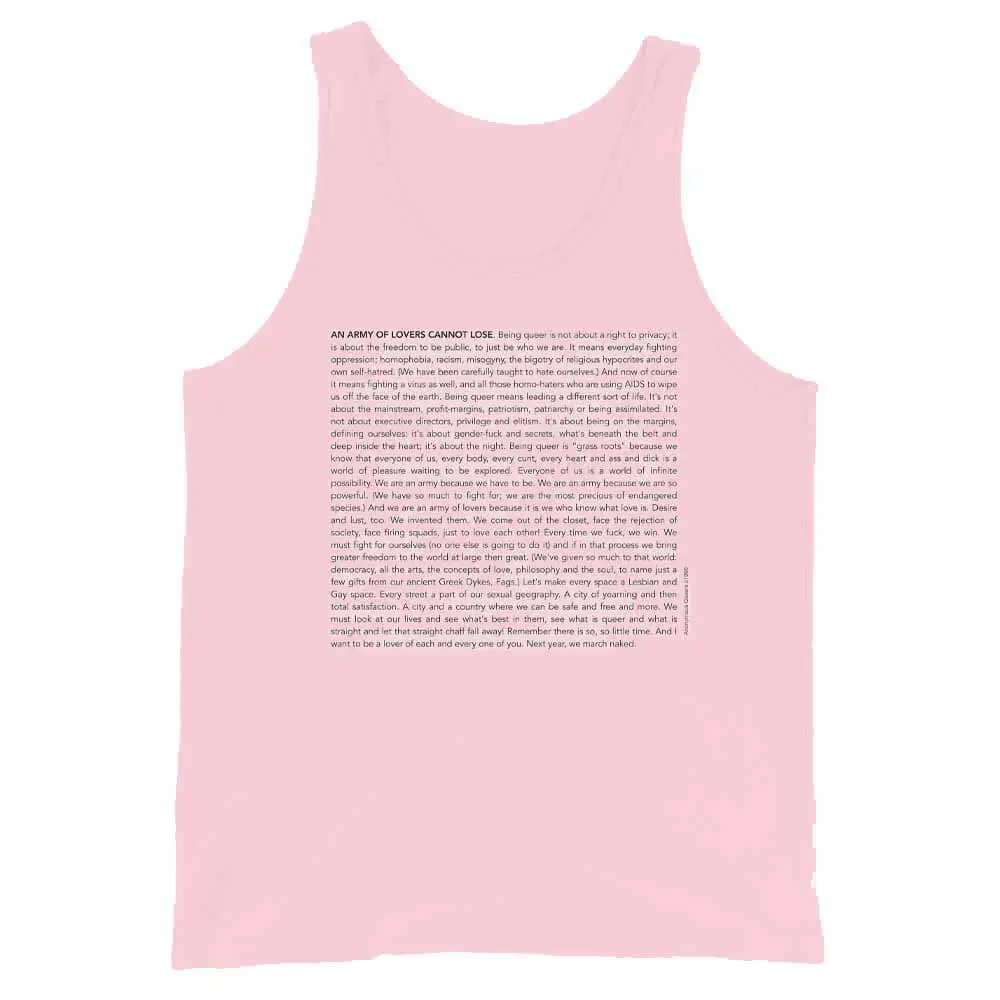 Army Of Lovers Tank - Leslie-Lohman Museum 1