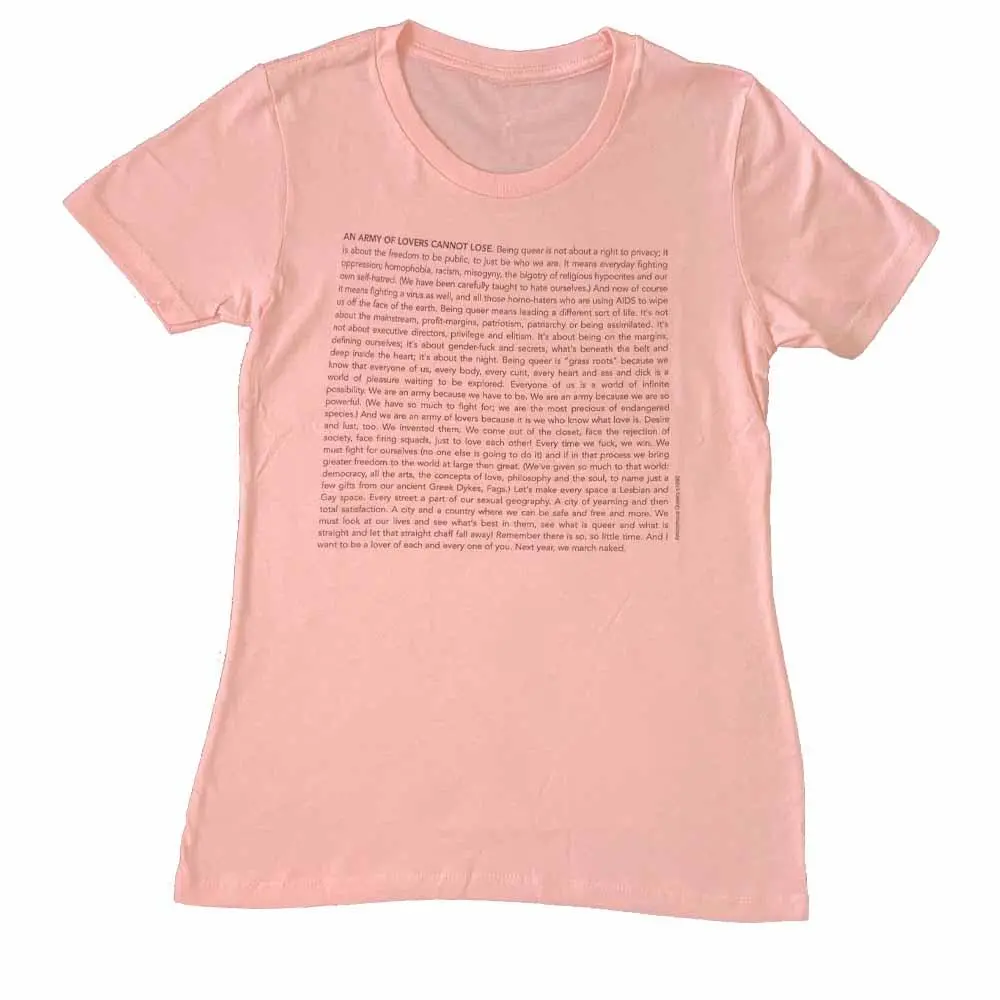 Army Of Lovers Femme Fit T-Shirt - Leslie-Lohman Museum 1