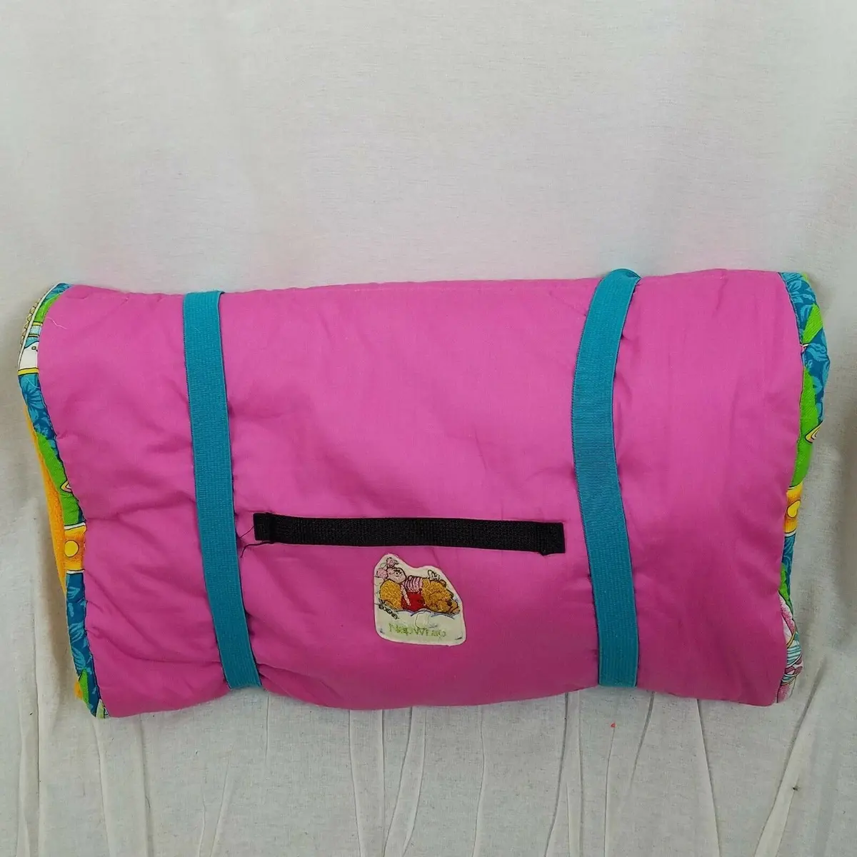 Vintage Surfing Toddler Kids Nap Wrap Mat W/ Pillow & Fleece Blanket Roll Up Bed 1