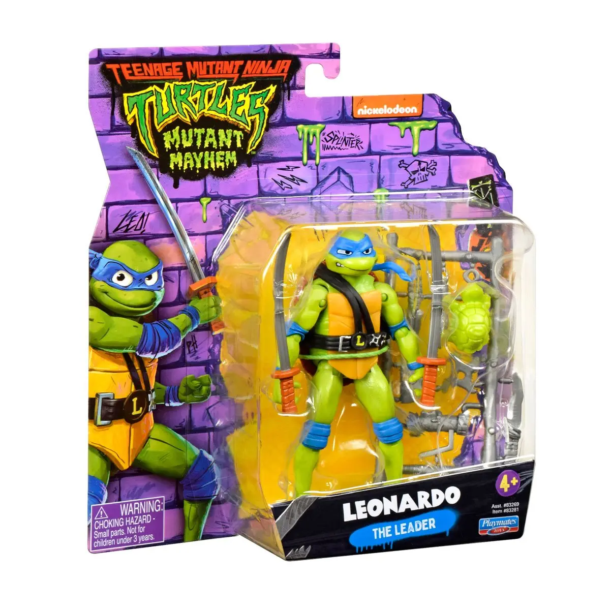 Playmates - Teenage Mutant Ninja Turtles: Mutant Mayhem - Leonardo Action Figure (83281) 2
