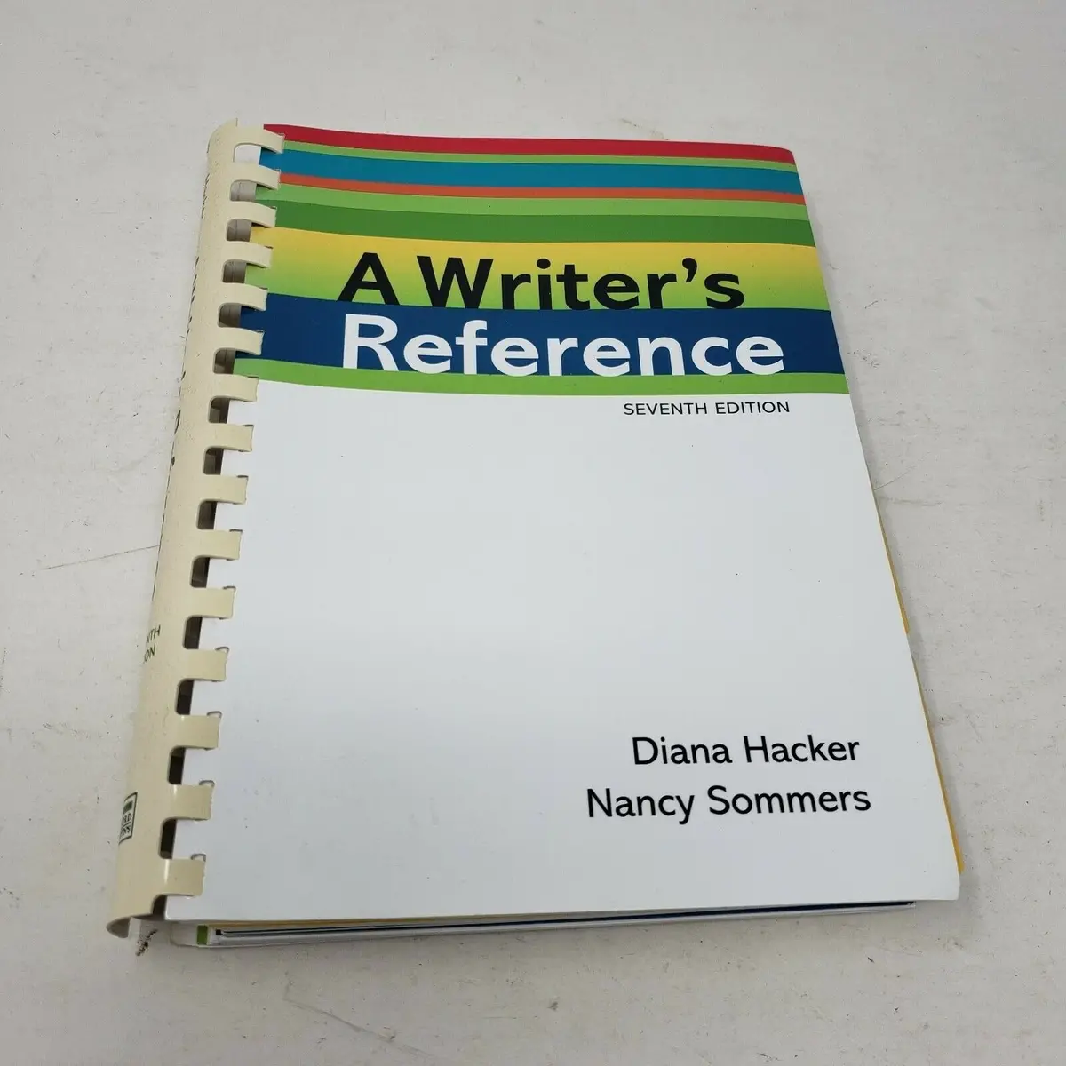 A Writers Reference Seventh Edition By Diana Hacker And Nancy Sommers 7Th 1