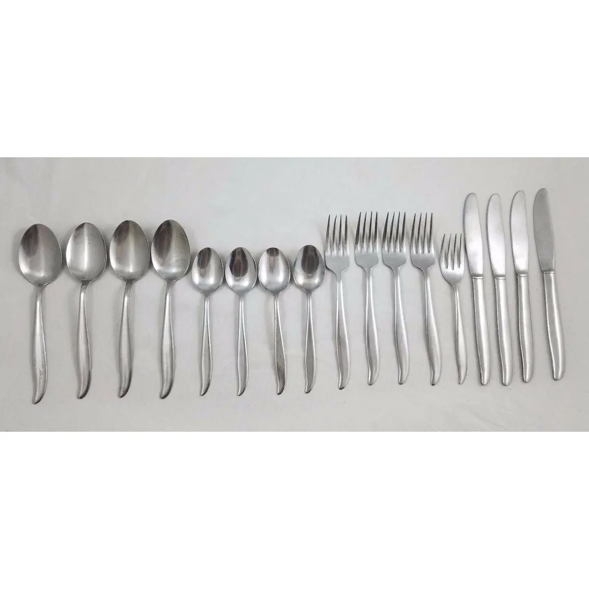 Vintage Japan Dorzel Hull Paradise Stainless Flatware Silverware Set Lot 17 Pcs 1