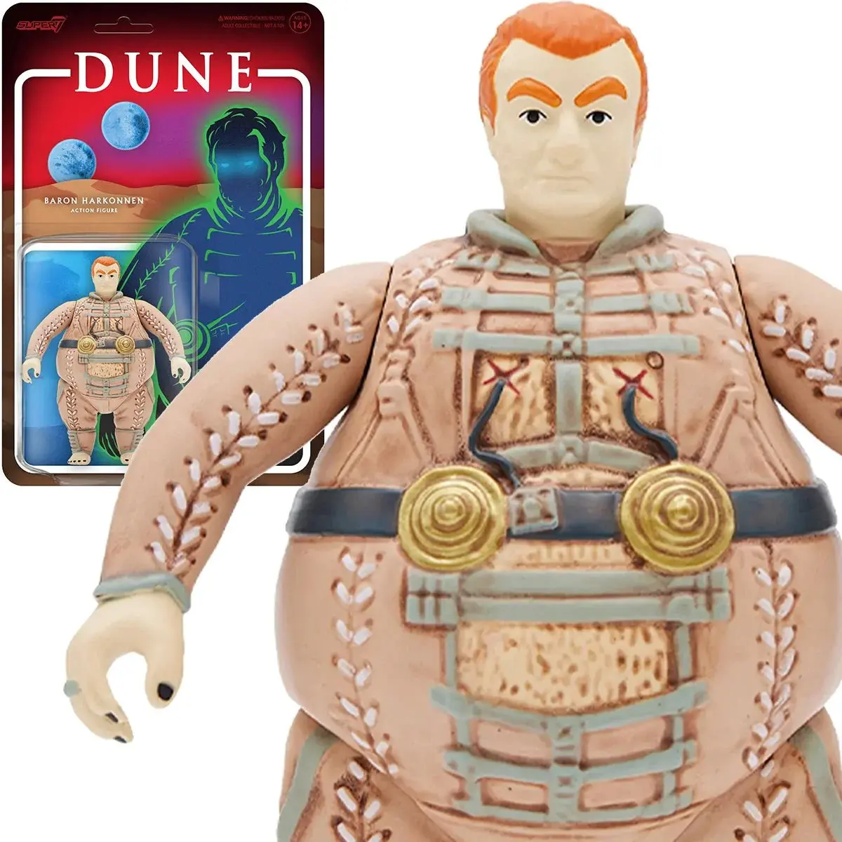 Super7 Reaction Figures - Dune (1984) - Wave 1 - Baron Harkonnen Action Figure (81502) 1