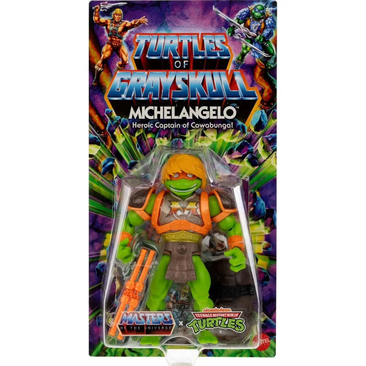Turtles Of Grayskull (Motu V Tmnt) - Michelangelo Action Figure (Hth13) 1