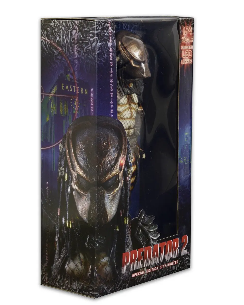 Neca - Predator 2 (1990) - Ultimate 1:4 Scale City Hunter Predator W/Led Lights Action Figure 51547 Low Stock 2