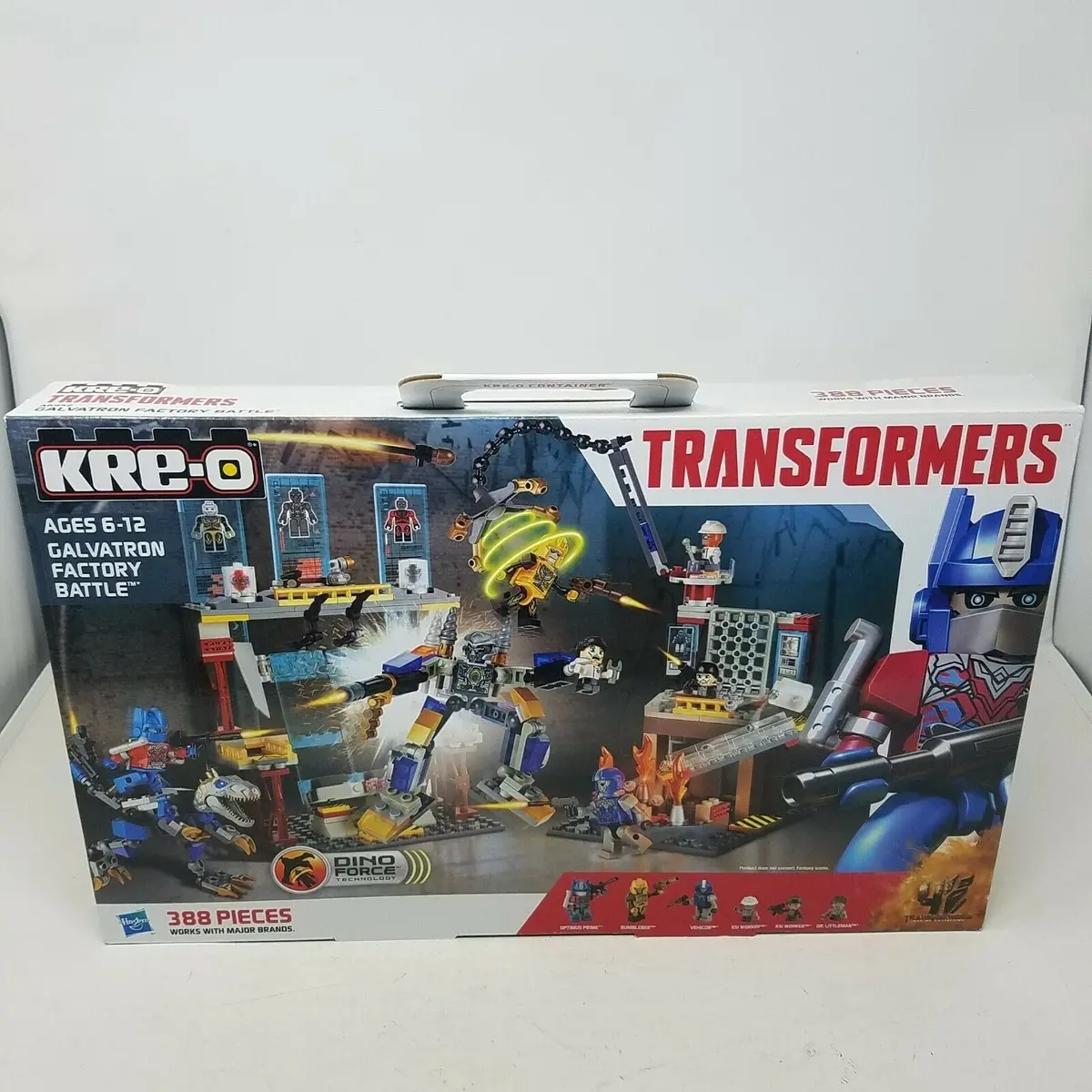 Kre-O Transformers Galvatron Factory Battle Optimus Prime Bumblebee A6952 New 1