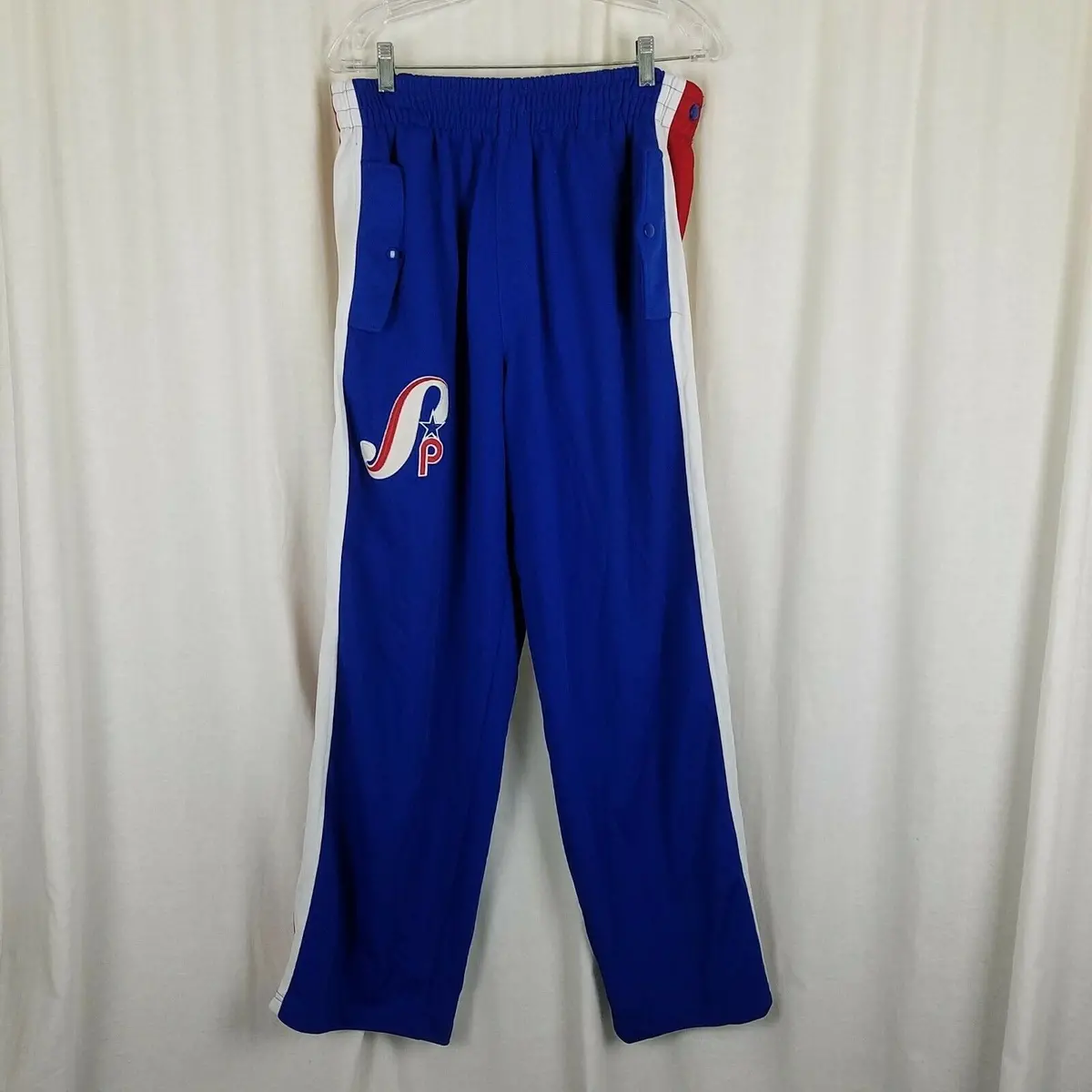 Vintage Southpole All Players League Racing Stripes Snap Off Track Pants Mens L 1