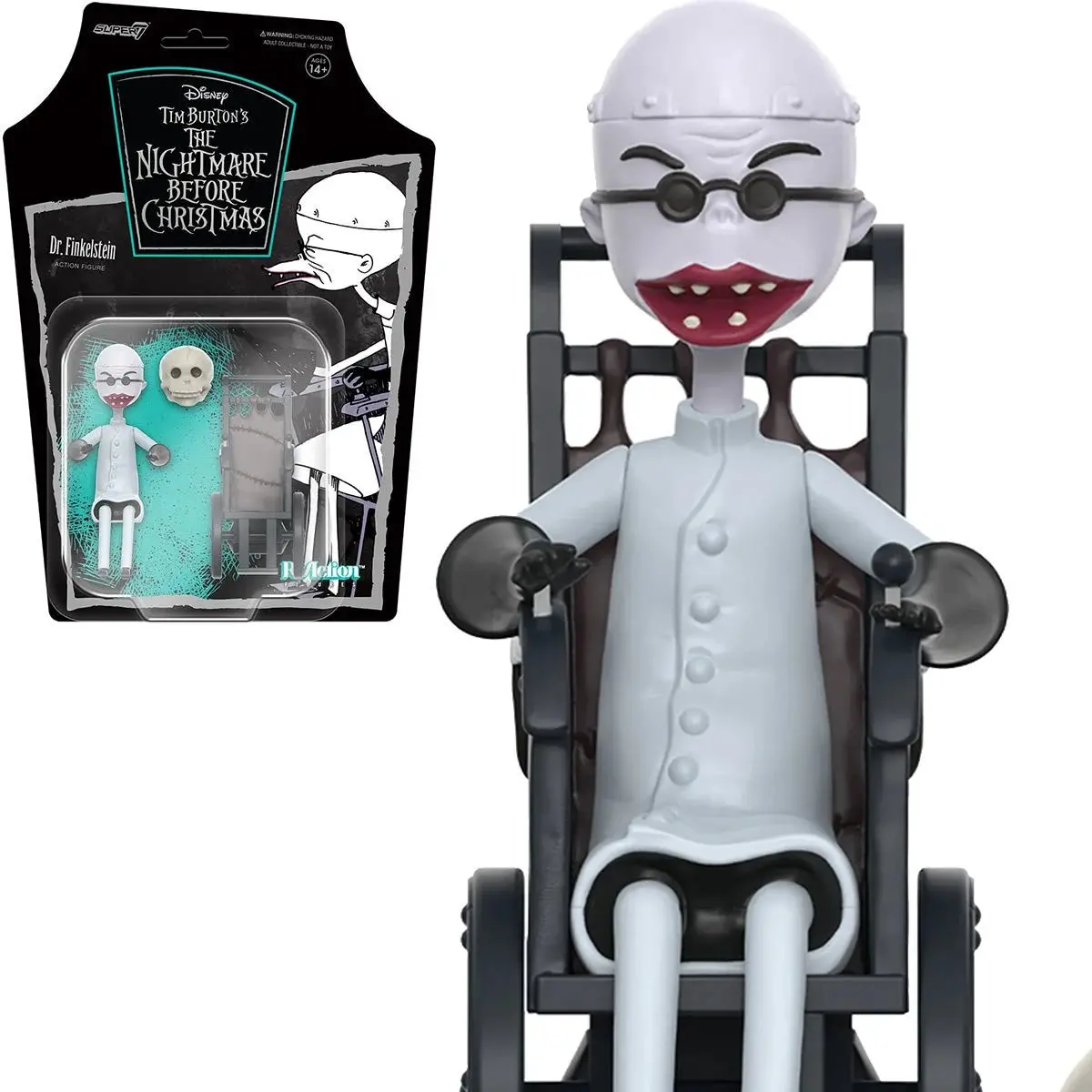 Super7 Reaction Figures - The Nightmare Before Christmas - Dr. Finkelstein Action Figure (81562) Low Stock 1