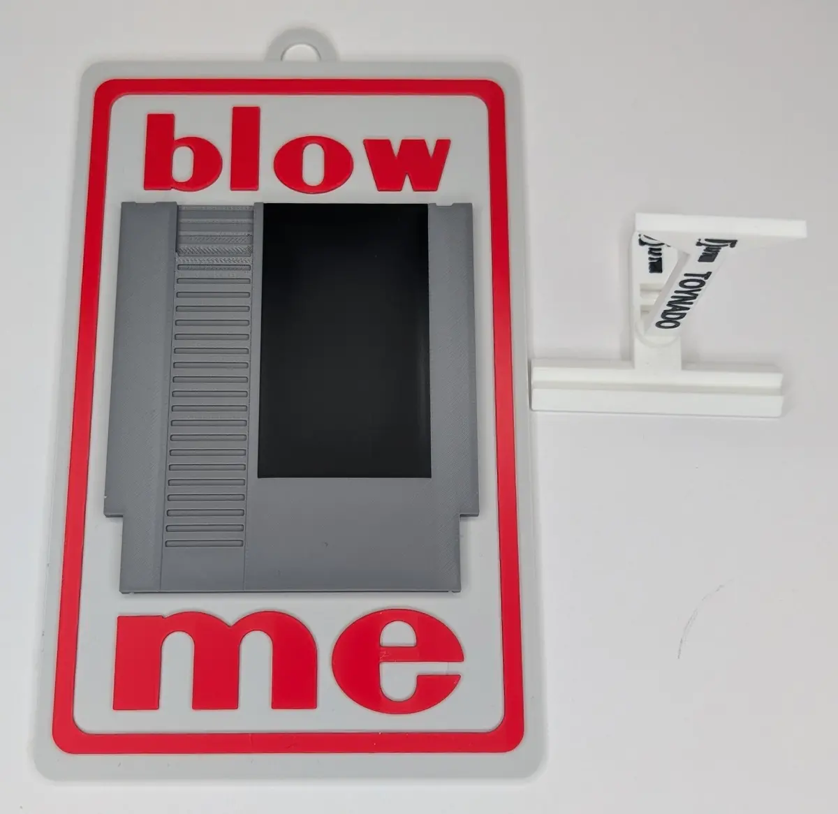 Novelty Sign: Blow Me Message & Nintendo Entertainment System (Nes) Cartridge Graphic (9 X 5.3-Inch) Low Stock 1