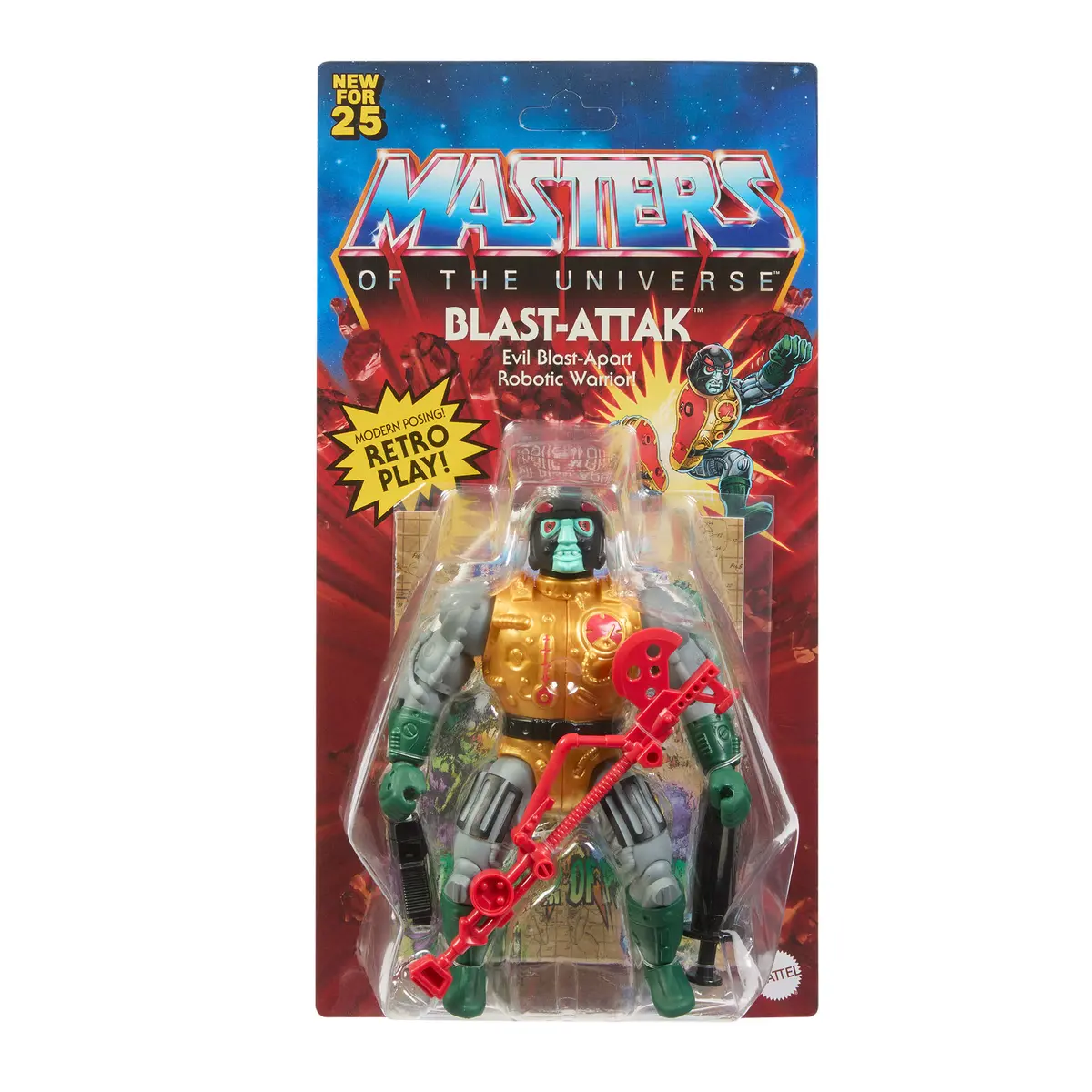 Masters Of The Universe (Motu) Origins: Blast-Attak (Mattel Creations Exclusive) Action Figure Jhk17 Low Stock 1