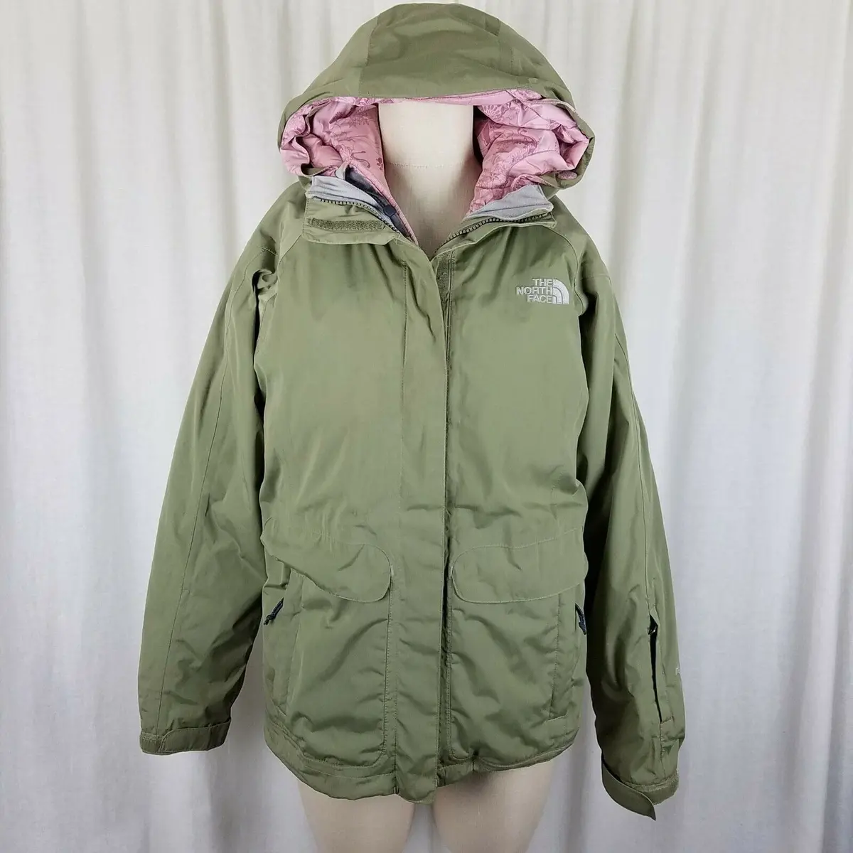The North Face 3-In-1 Hyvent Tri Climate Winter Goose Down Parka Jacket Womens M 1