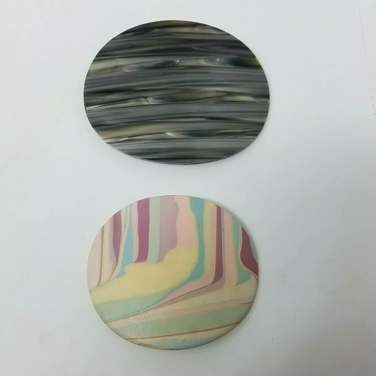 Vintage Charmant Beverly Hills Belt Buckles Artsy Art To Wear Abstract Jewelry 1