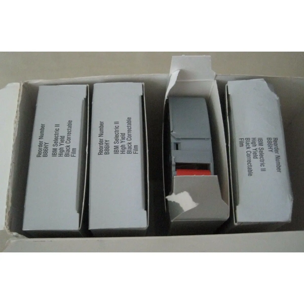 4 Nukote High Yield Correctable Film Black Ribbon Tape Ibm Selectric Ii B86hy 1