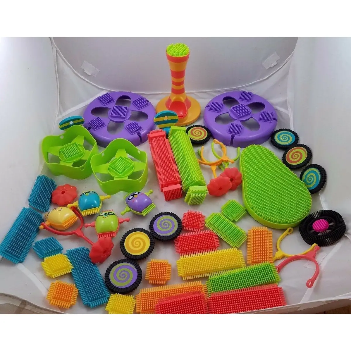 Bristle Blocks Prickly Preschool Toddler Building Blocks Toy Parents Brillo Face 1