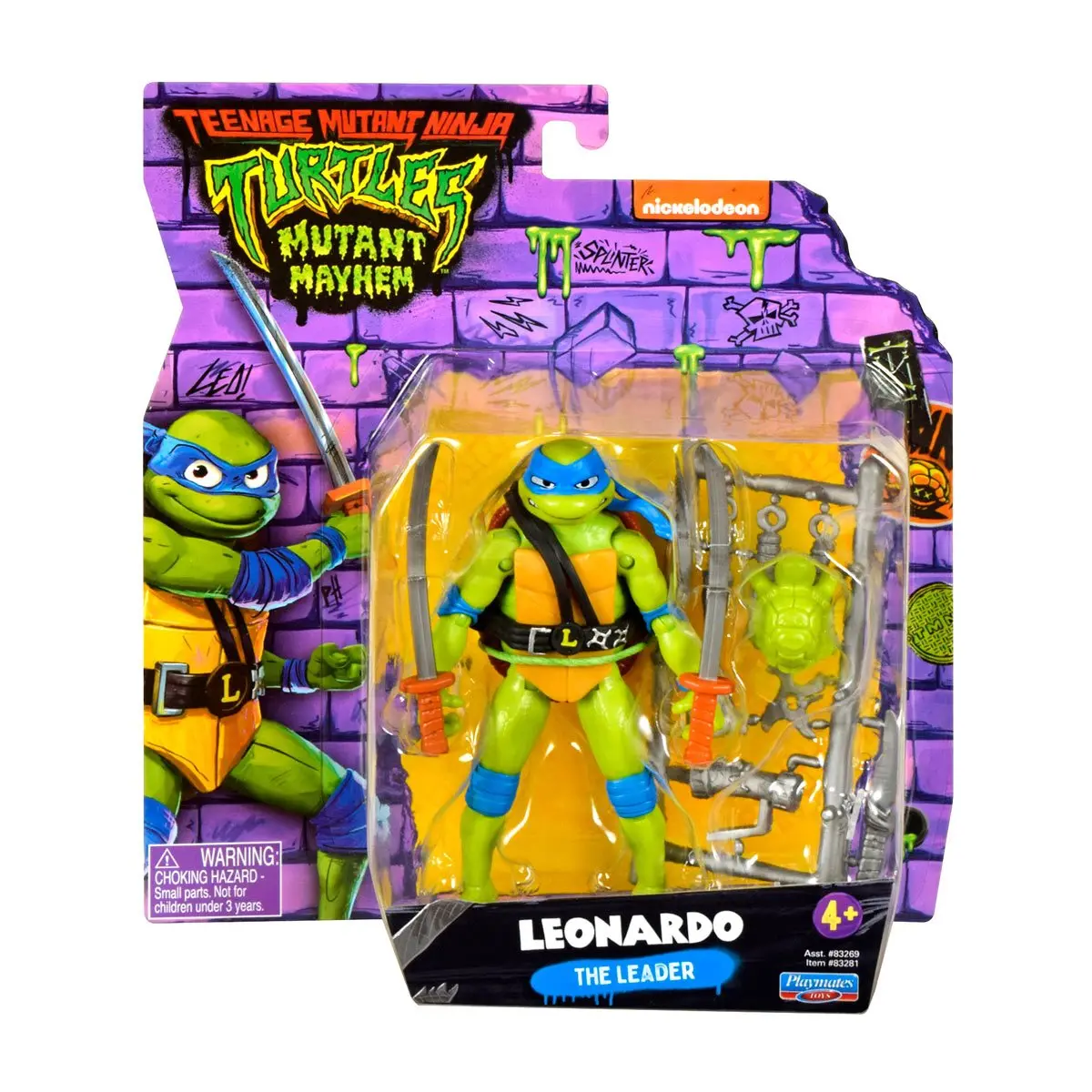 Playmates - Teenage Mutant Ninja Turtles: Mutant Mayhem - Leonardo Action Figure (83281) 1