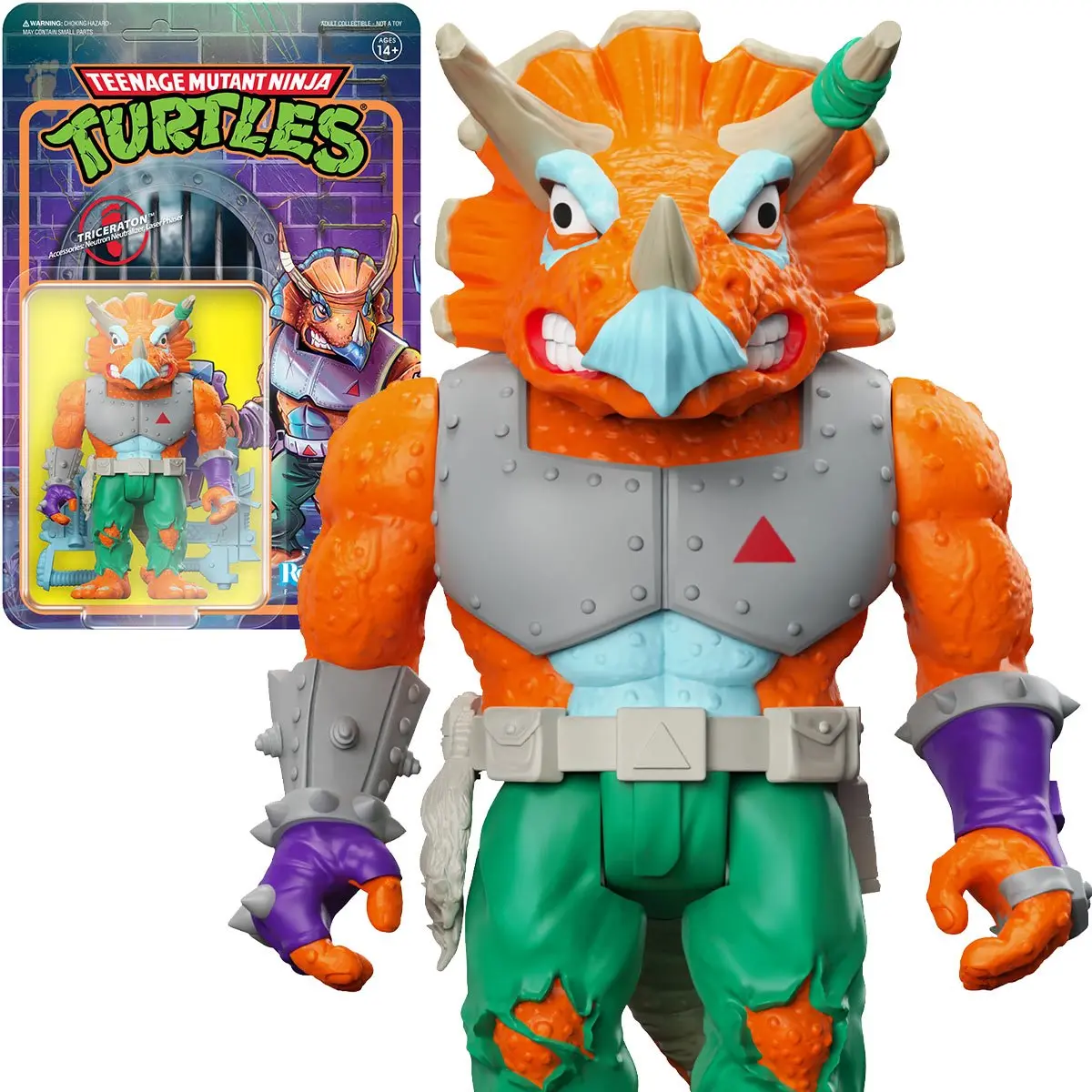 Super7 - Teenage Mutant Ninja Turtles (Tmnt) Triceraton Reaction Figure (82139) Last One! 1
