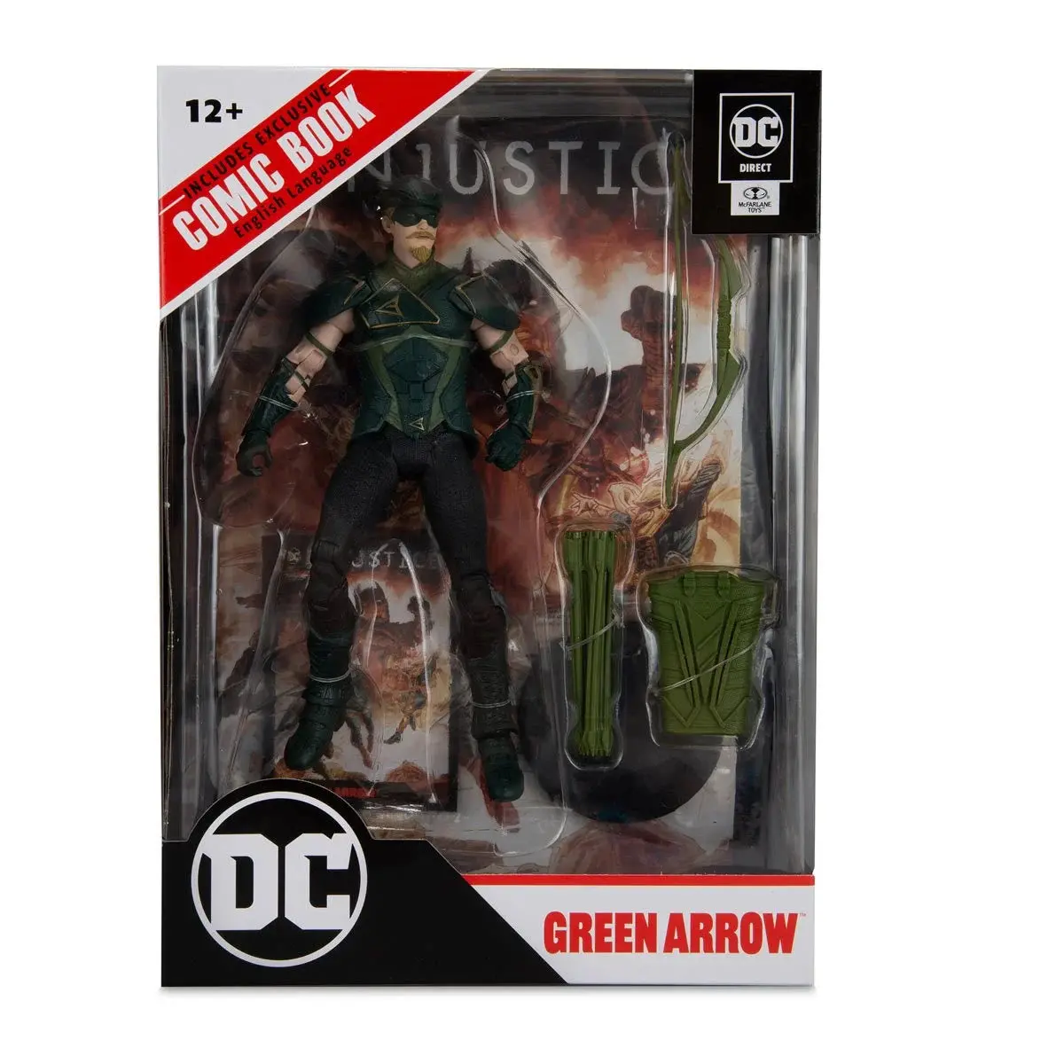 Dc Direct (Mcfarlane Toys) Page Punchers Injustice 2 Green Arrow Action Figure With Injustice Comic Book (15919) 1