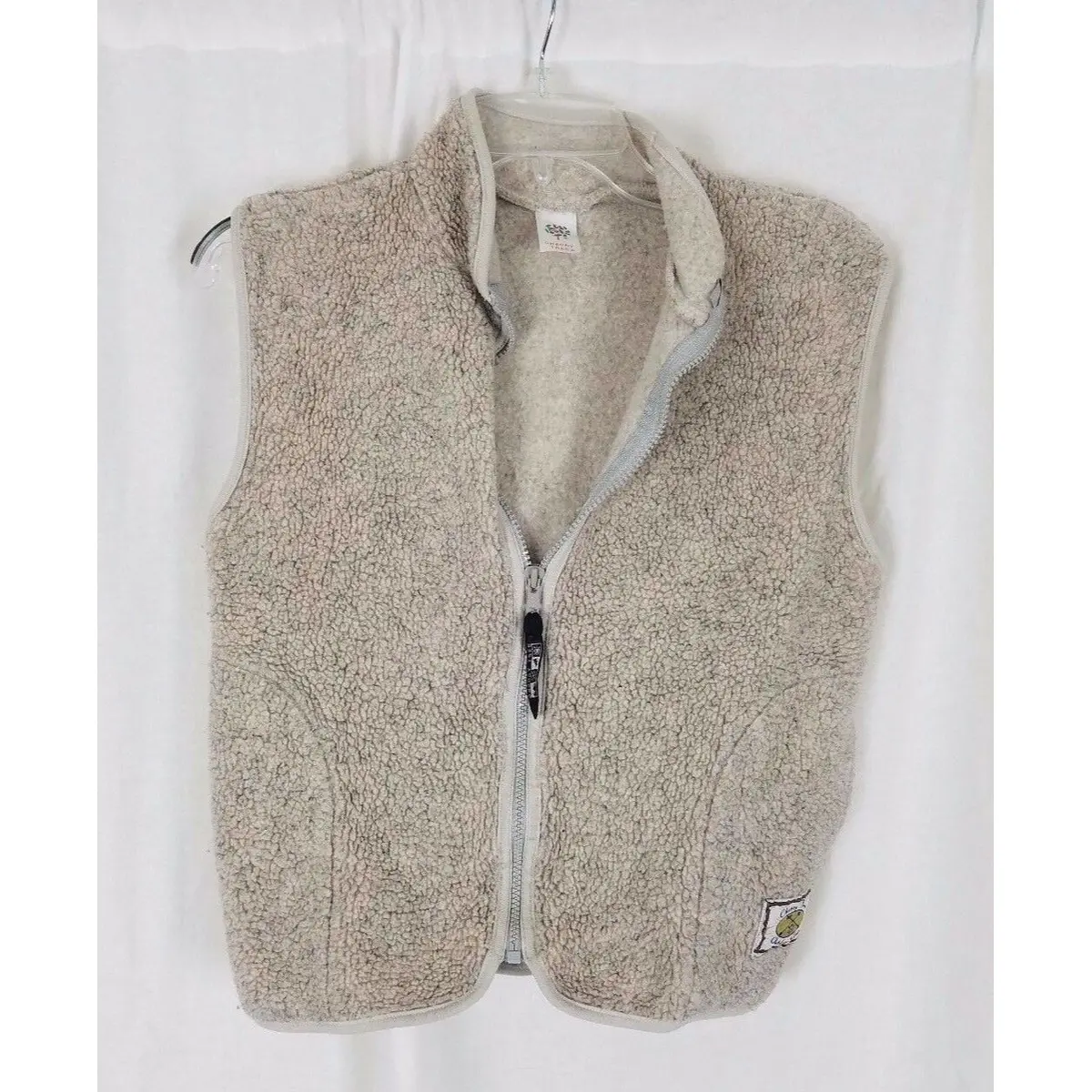 Vintage Cherry Tree Kids Shearling Berber Fleece Vest Jacket Zip Up Girls 14 16 1
