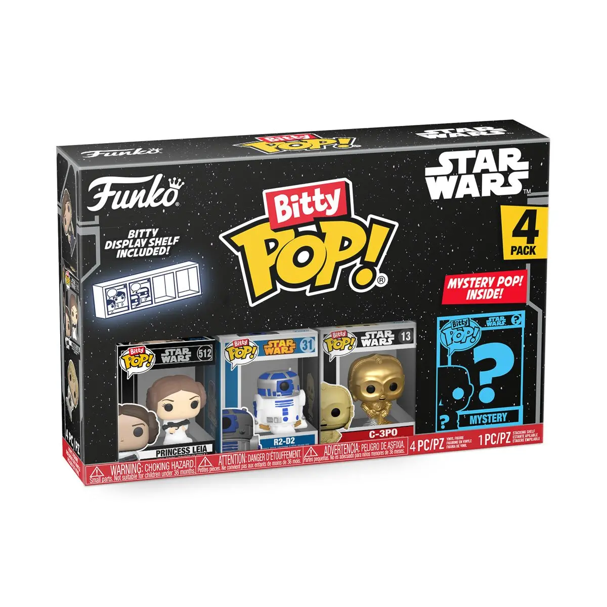 Funko Bitty Pop! Star Wars (Princess Leia) 4-Pack Vinyl Figures (71512) Last One! 2