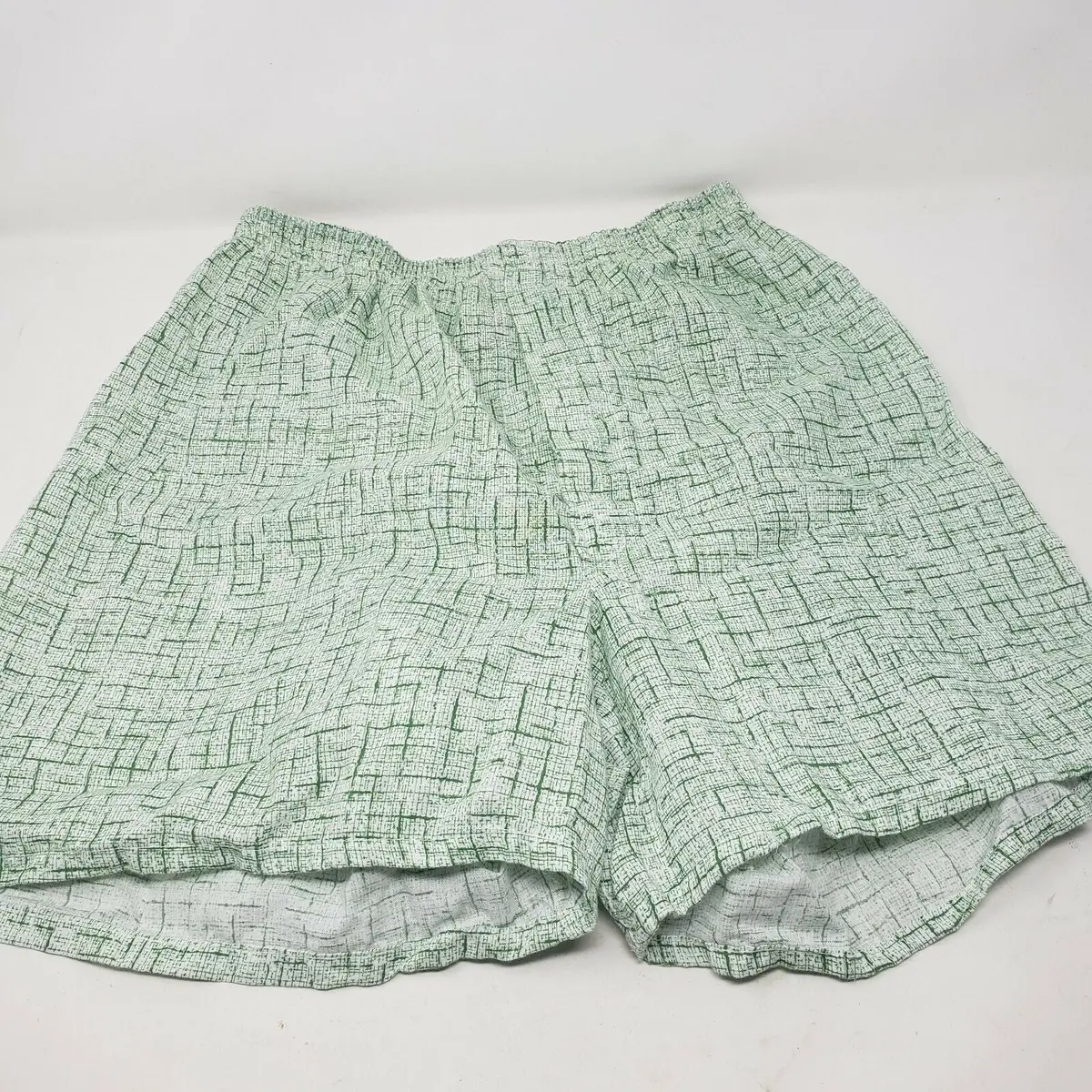 Vintage Hanes Drop Seat Crosshatch Boxers Shorts Underwear Cotton Mens 34 70S 1