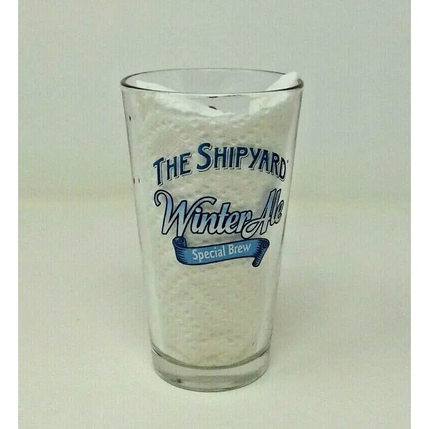The Shipyard Brewing Co Winter Ale Pint Beer Glass Sugarloaf Sunday River Maine 1