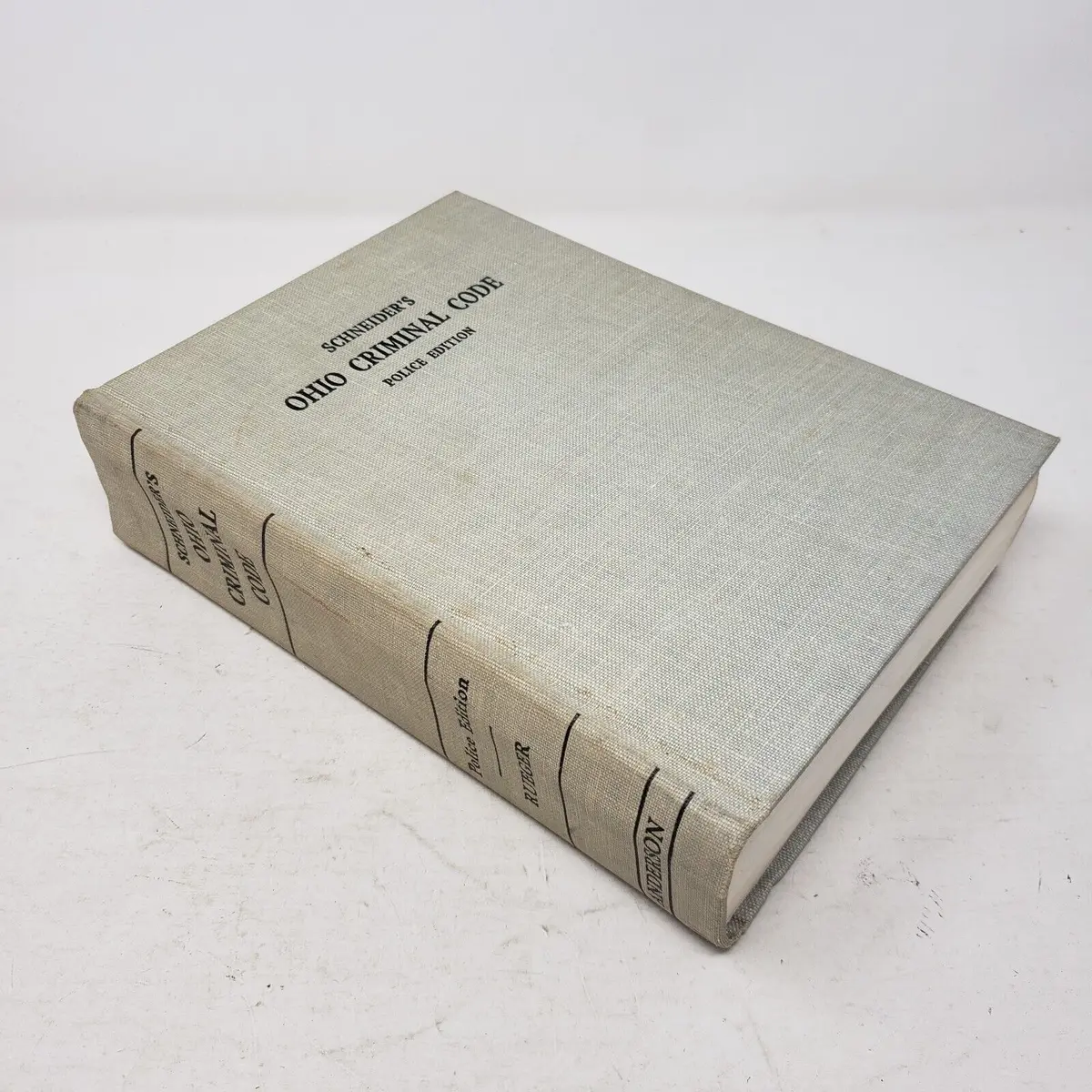 Vintage 1963 Police Edition Schneider's Ohio Criminal Code Book + Supplements Hc 1
