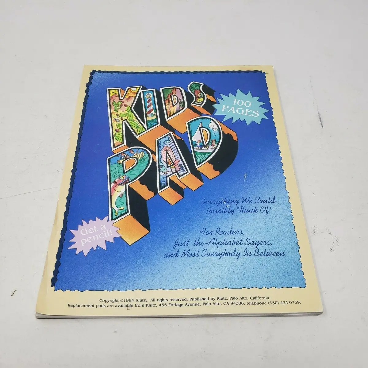 Klutz Kids Pad 100 Pages Activity Book Everything We Could Possibly Think Otz 1
