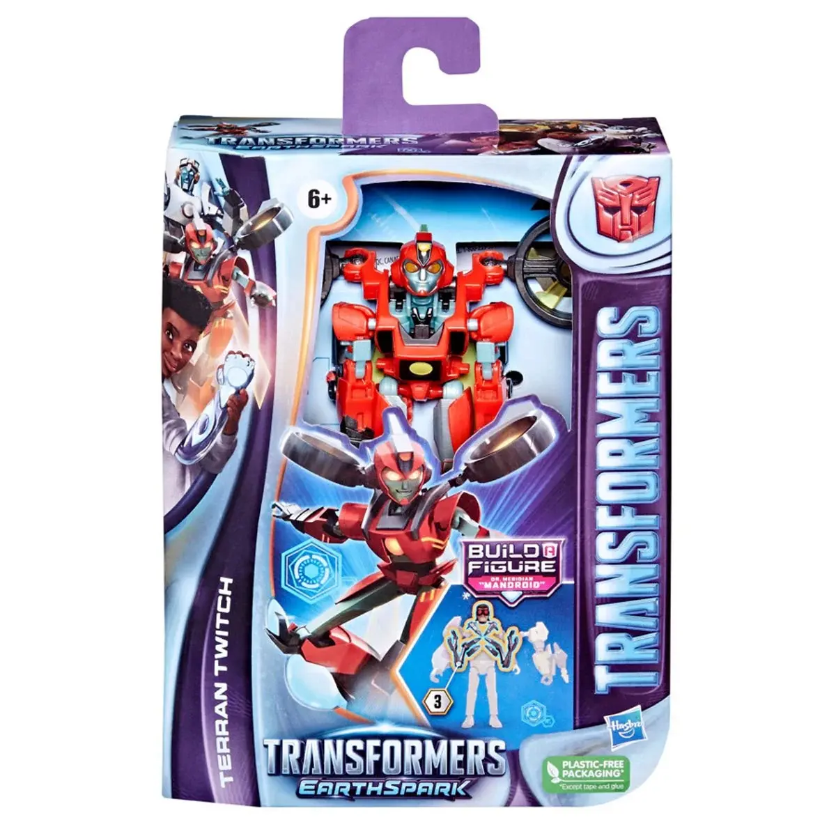 Transformers: Earthspark - Dr Meridian Mandroid Baf - Deluxe Class Terran Twitch Action Figure F6734 Low Stock 1