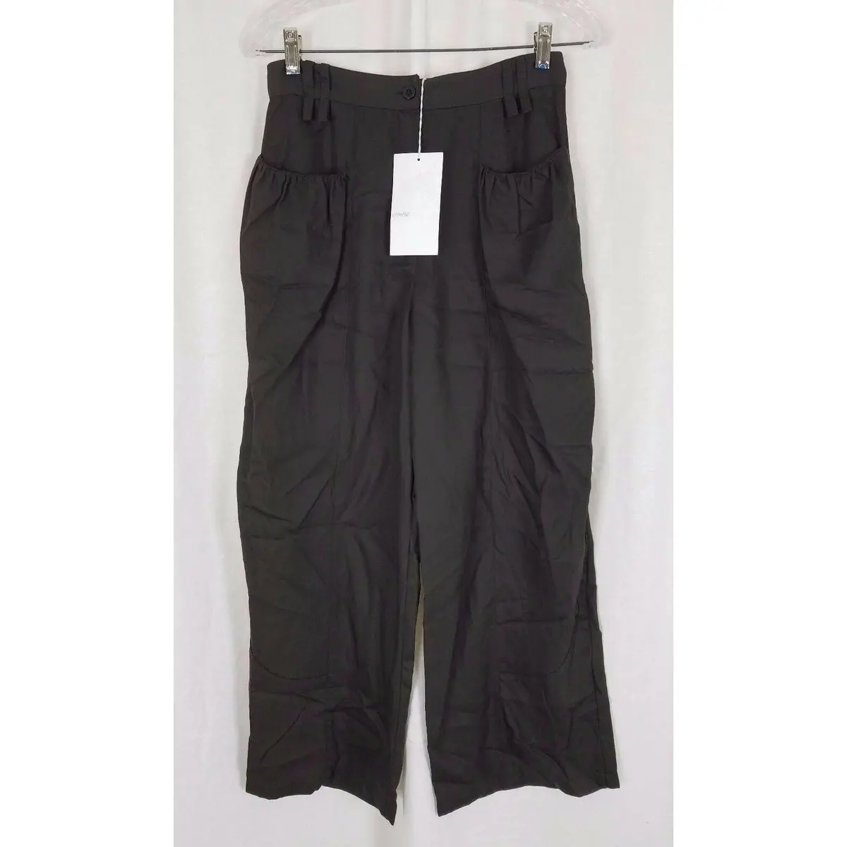 Cannisse Paris Tencel Brownie Hindi Cropped Capris Culottes Pants Womens 4 Brown 1