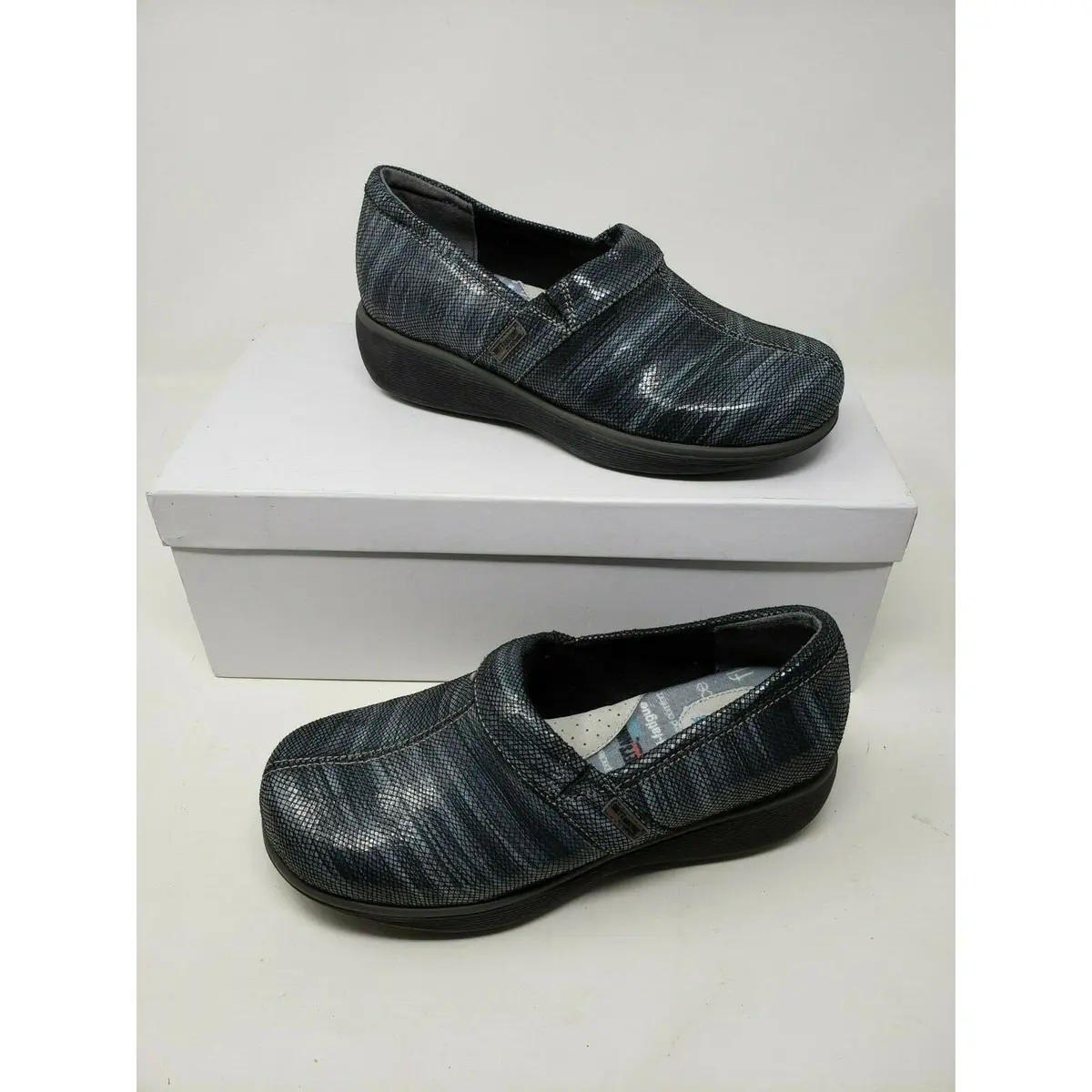 Softwalk Greys Anatomy Meredith Sport Cirrus Leather Nurses Clogs Shoes Womens 6 1